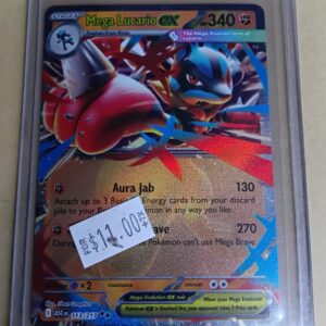 Pokémon TCG Mega Lucario ex 113/217 Double Rare Holo – Ascended Heroes Full Art Single Card