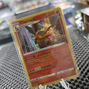 Charizard holo Pokémon card from the Pokémon GO.