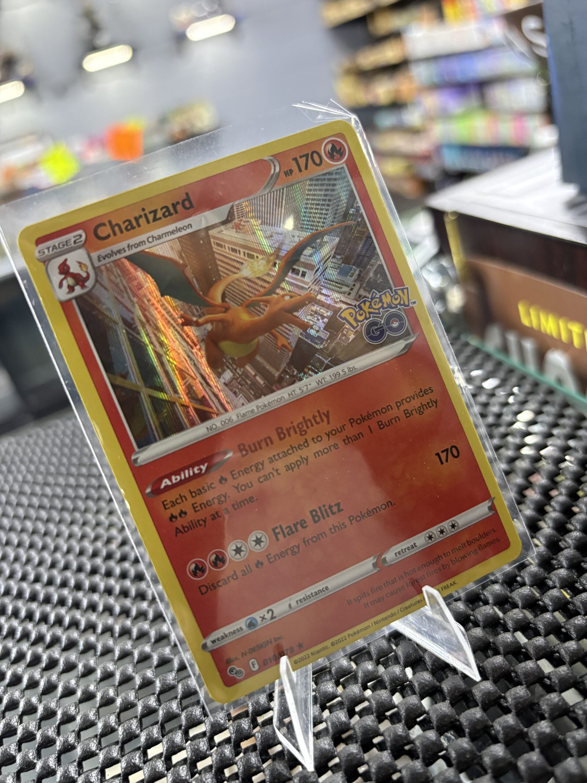 Rare Charizard Holo Pokémon GO Trading Card Item - Image 2