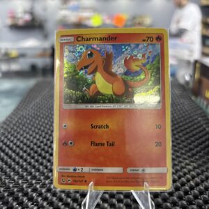 Holofoil Charmander card from the 2018 set.