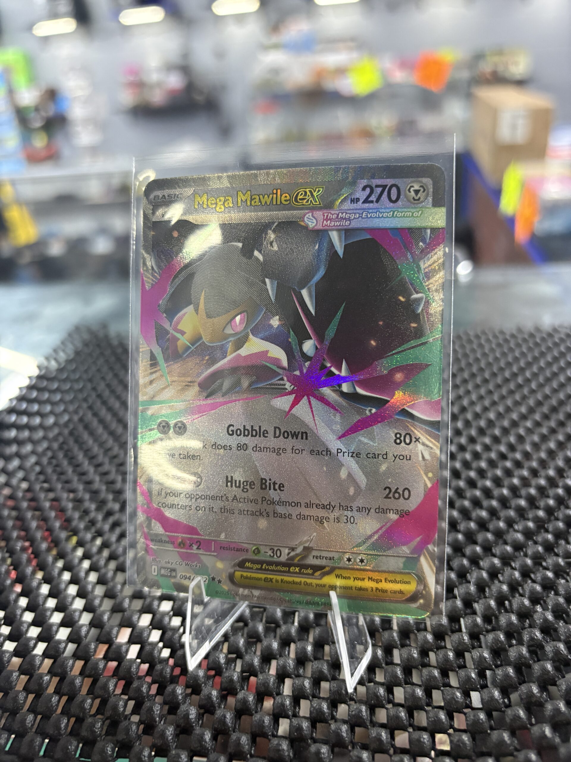 Powerful Mega Mawile ex Rare Pokémon Trading Card - Image 2