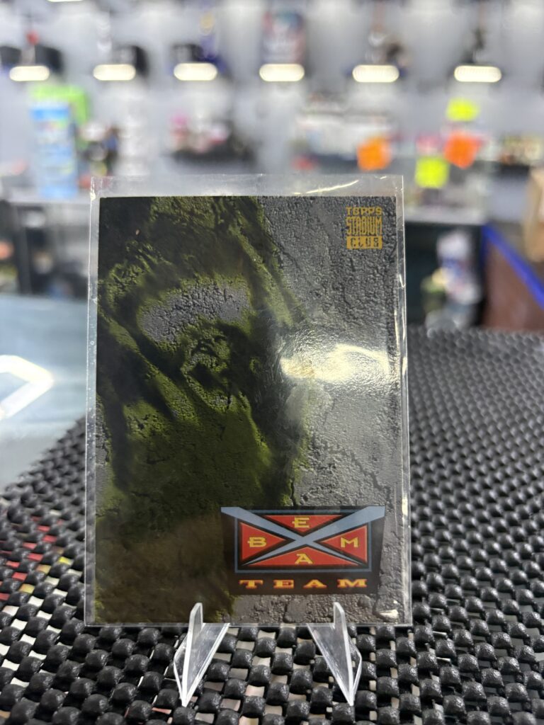 This classic Topps Stadium Club Beam Team insert card is a highly sought after piece for collectors.