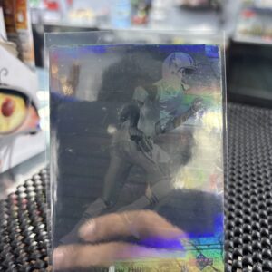 This classic Drew Hill holographic football card is an essential piece for any vintage sports memorabilia collection.