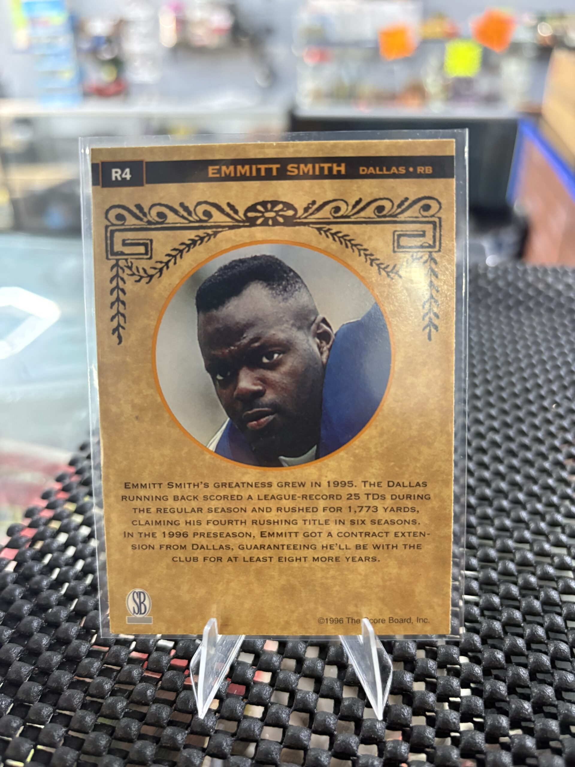 Emmitt Smith All Sport PPF Retro Dallas Football Card - Image 3