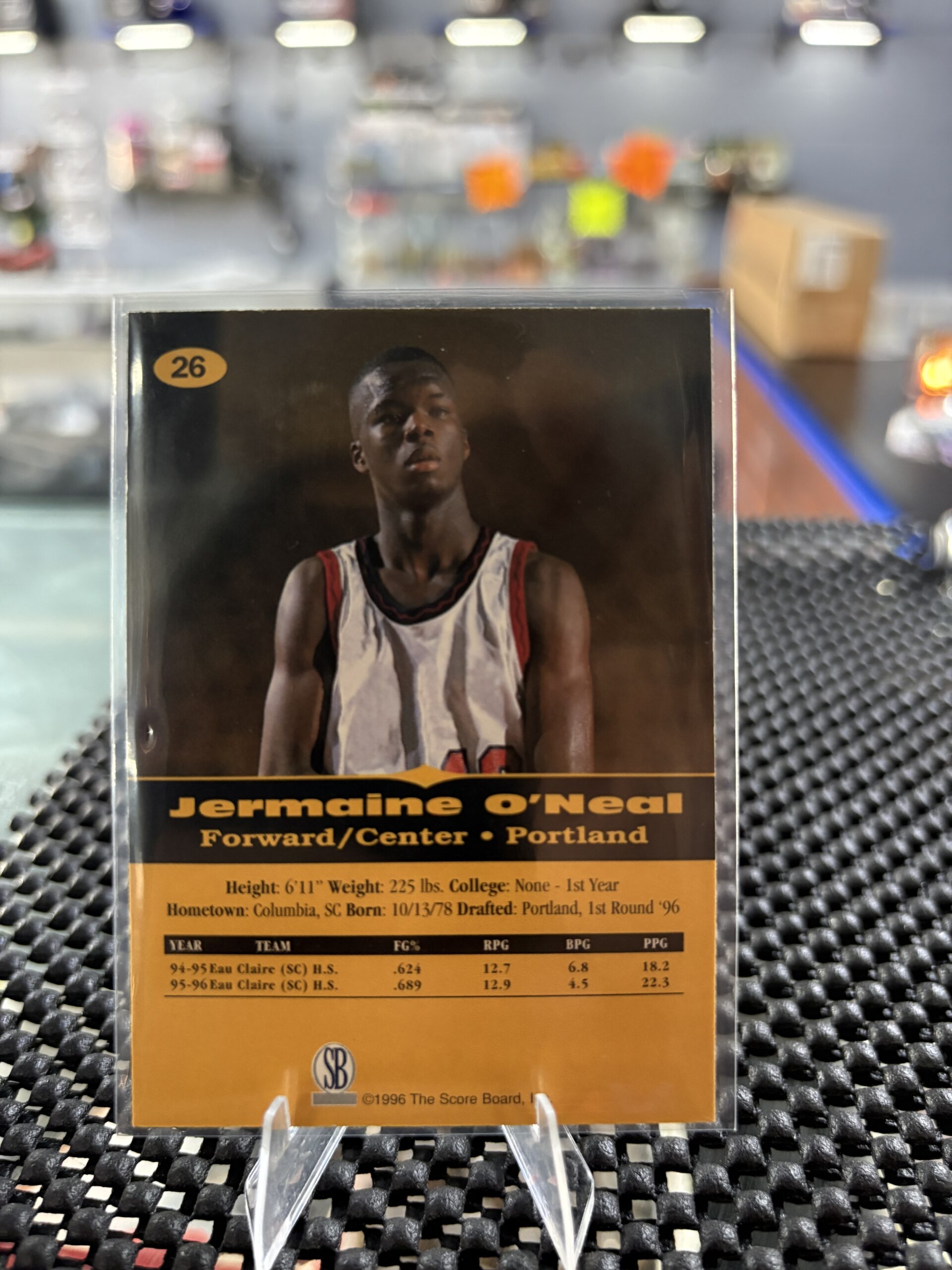 Jermaine O'Neal All Sport PPF Gold Basketball Card - Image 3