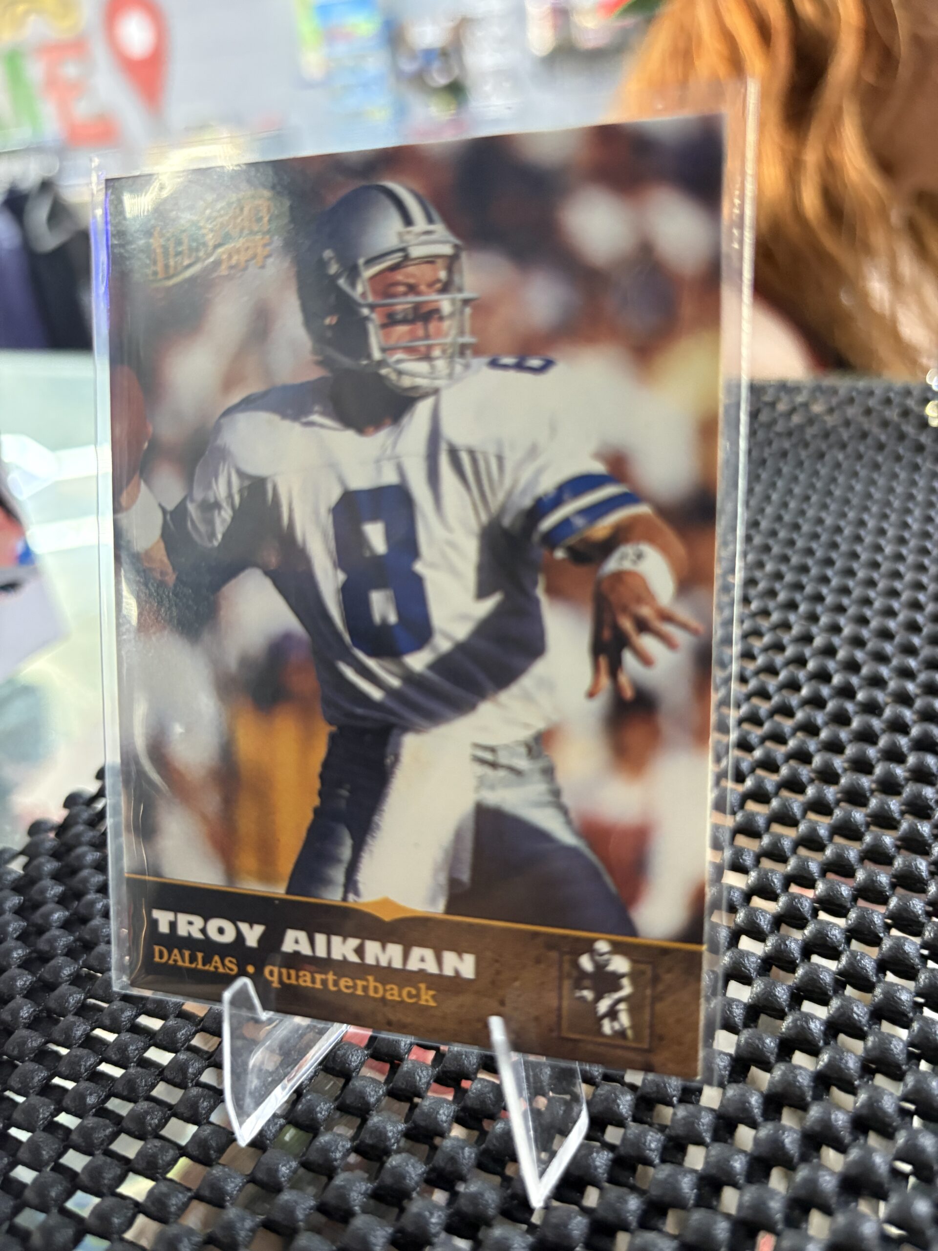 1996 Troy Aikman All Sport PPF Dallas Football Card - Image 3