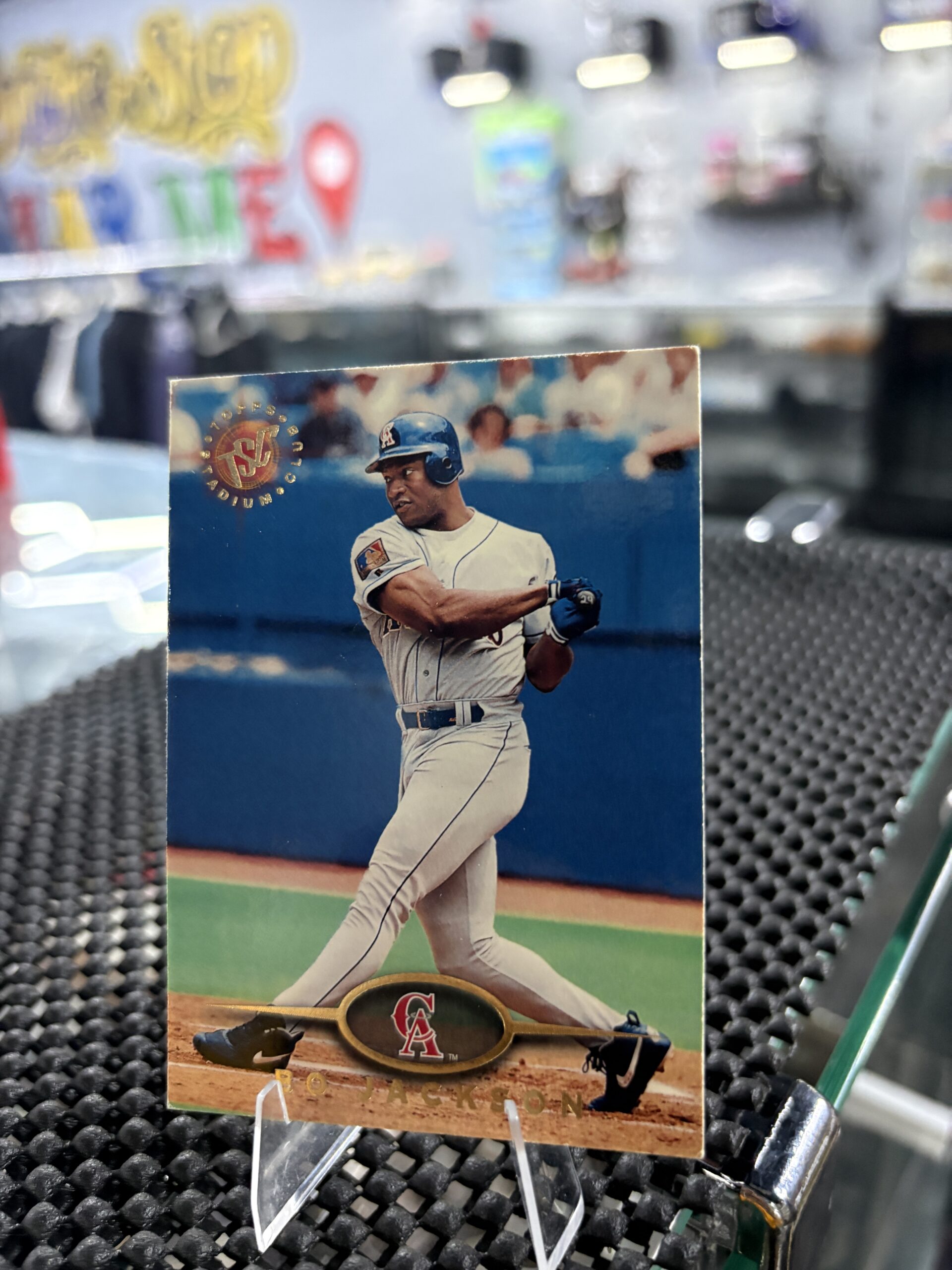 Bo Jackson Topps Stadium Club California Angels Card - Image 2