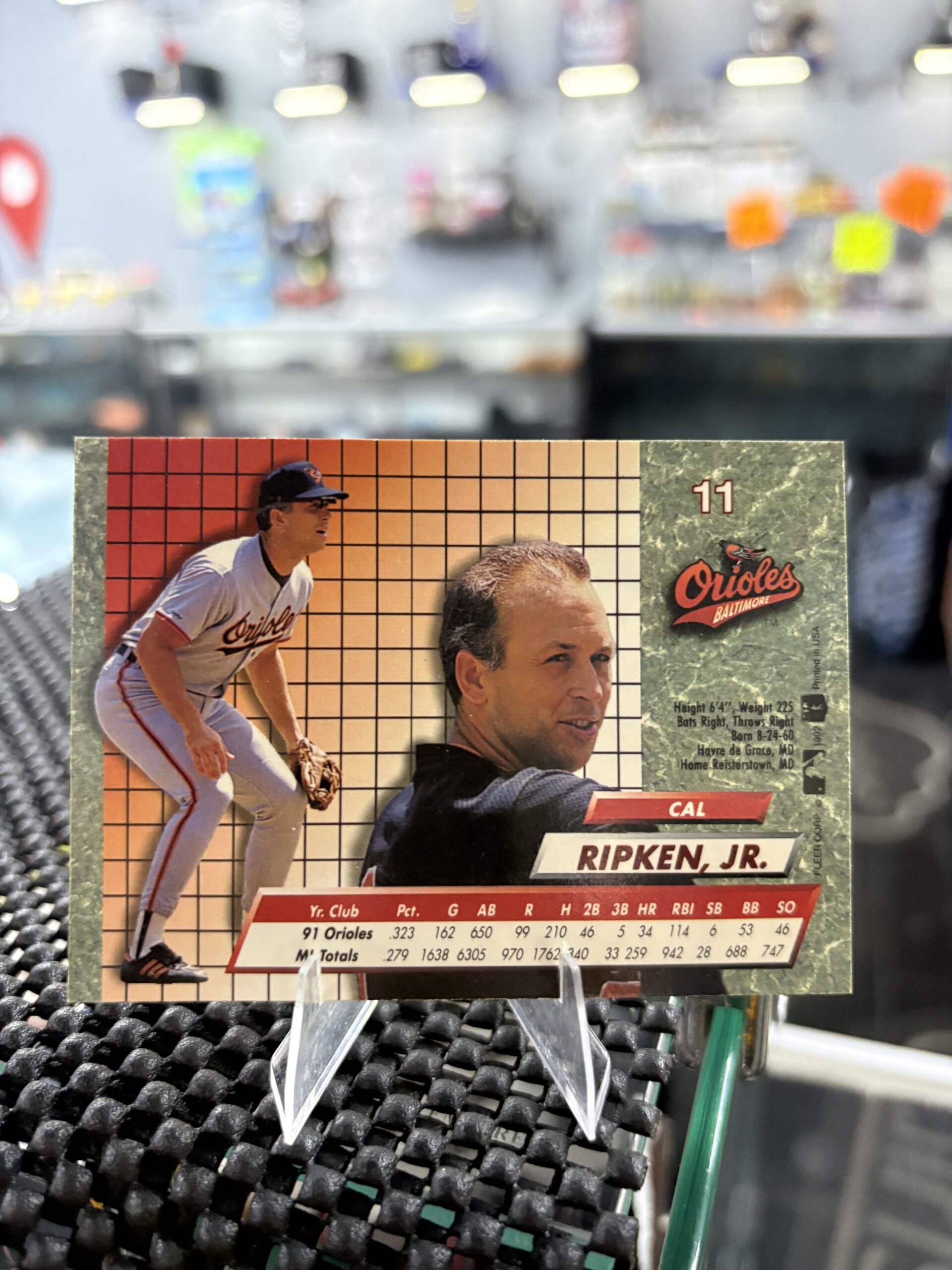 992 Cal Ripken Jr Fleer Ultra Orioles Card - Image 2