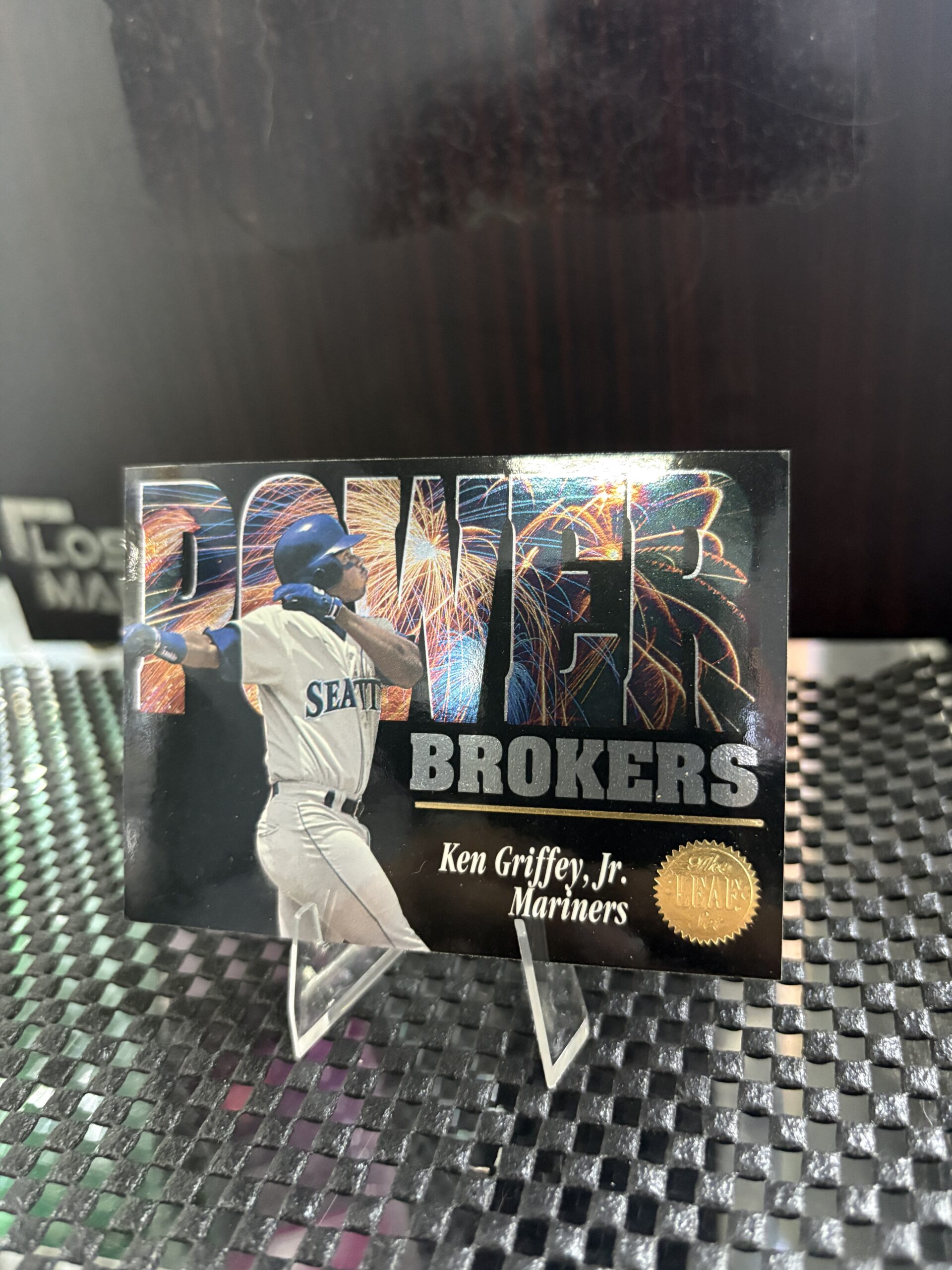 Ken Griffey Jr Leaf Power Brokers Mariners Card - Image 2