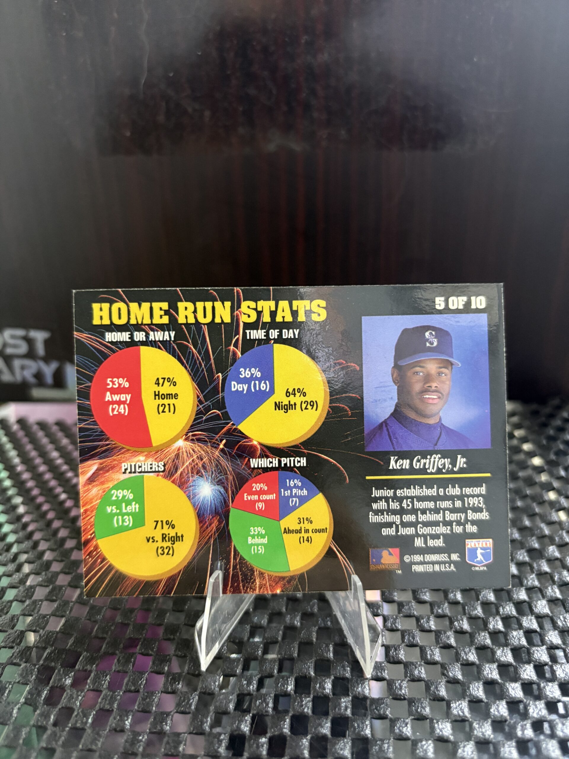 Ken Griffey Jr Leaf Power Brokers Mariners Card - Image 3