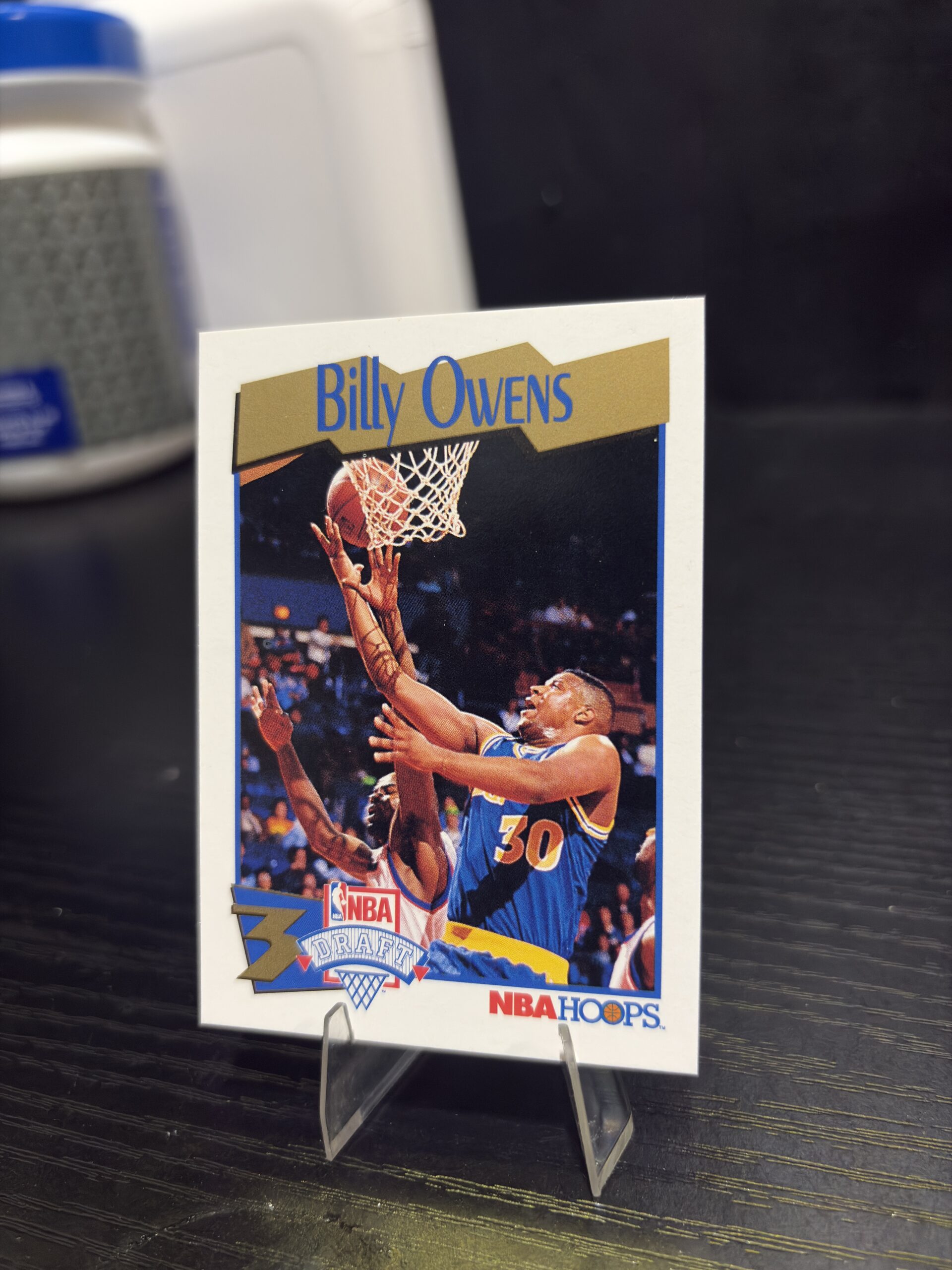 1991 Billy Owens NBA Hoops Draft Basketball Card - Image 2