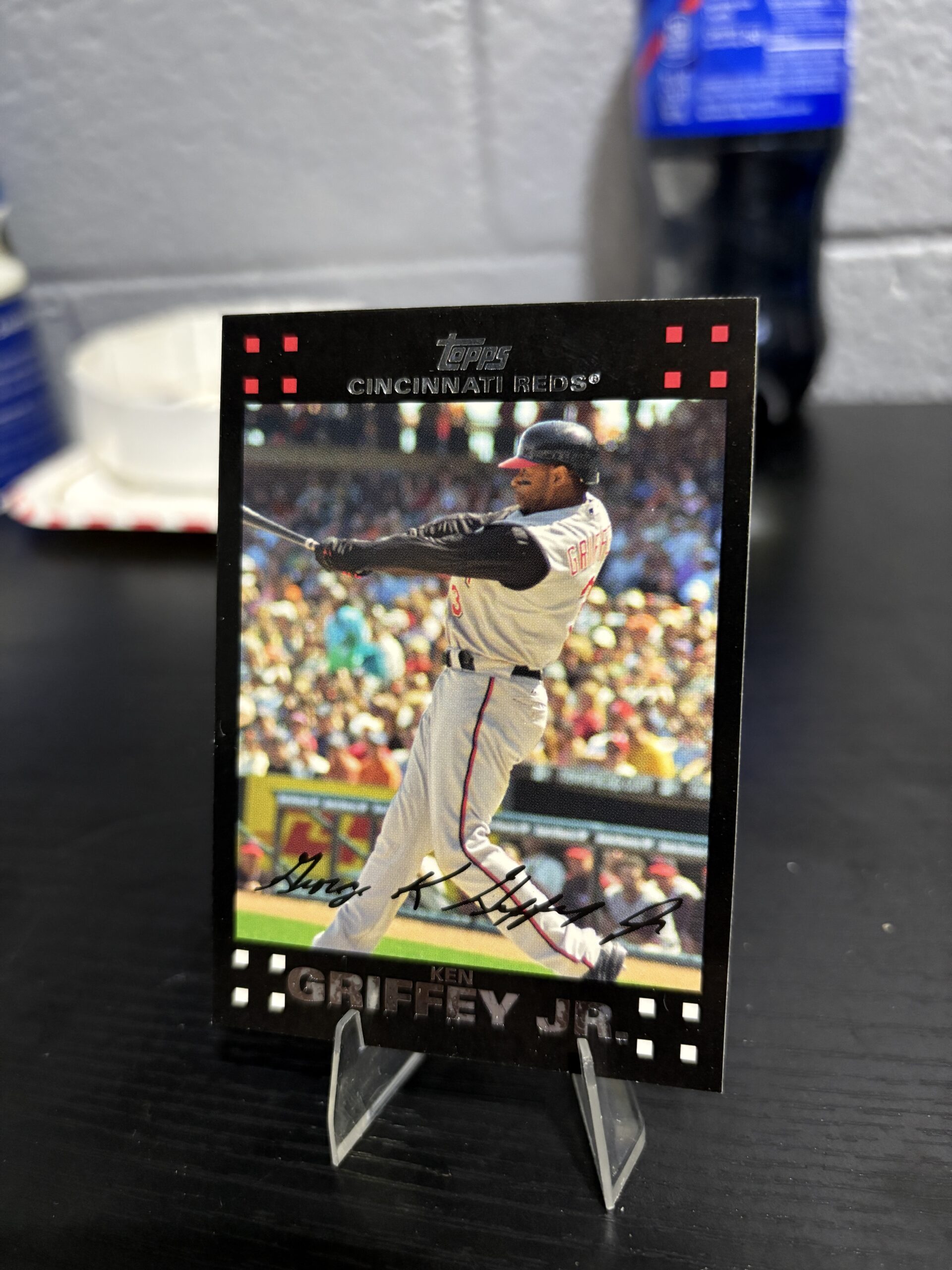 Ken Griffey Jr Cincinnati Reds Topps Baseball Card - Image 2