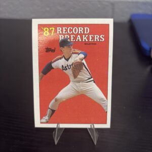 1987 Topps Record Breakers Nolan Ryan baseball card