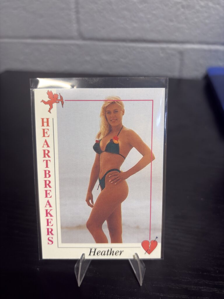 Collectible Heartbreakers trading card featuring Heather, a vintage lifestyle card perfect for enthusiasts looking to expand their unique personal collections and manifest financial growth today.