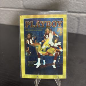 Vintage 1976 Playboy magazine cover trading card featuring the Girls of the Big Ten edition, perfect for collectors seeking unique items to build their wealth and prosperity today.