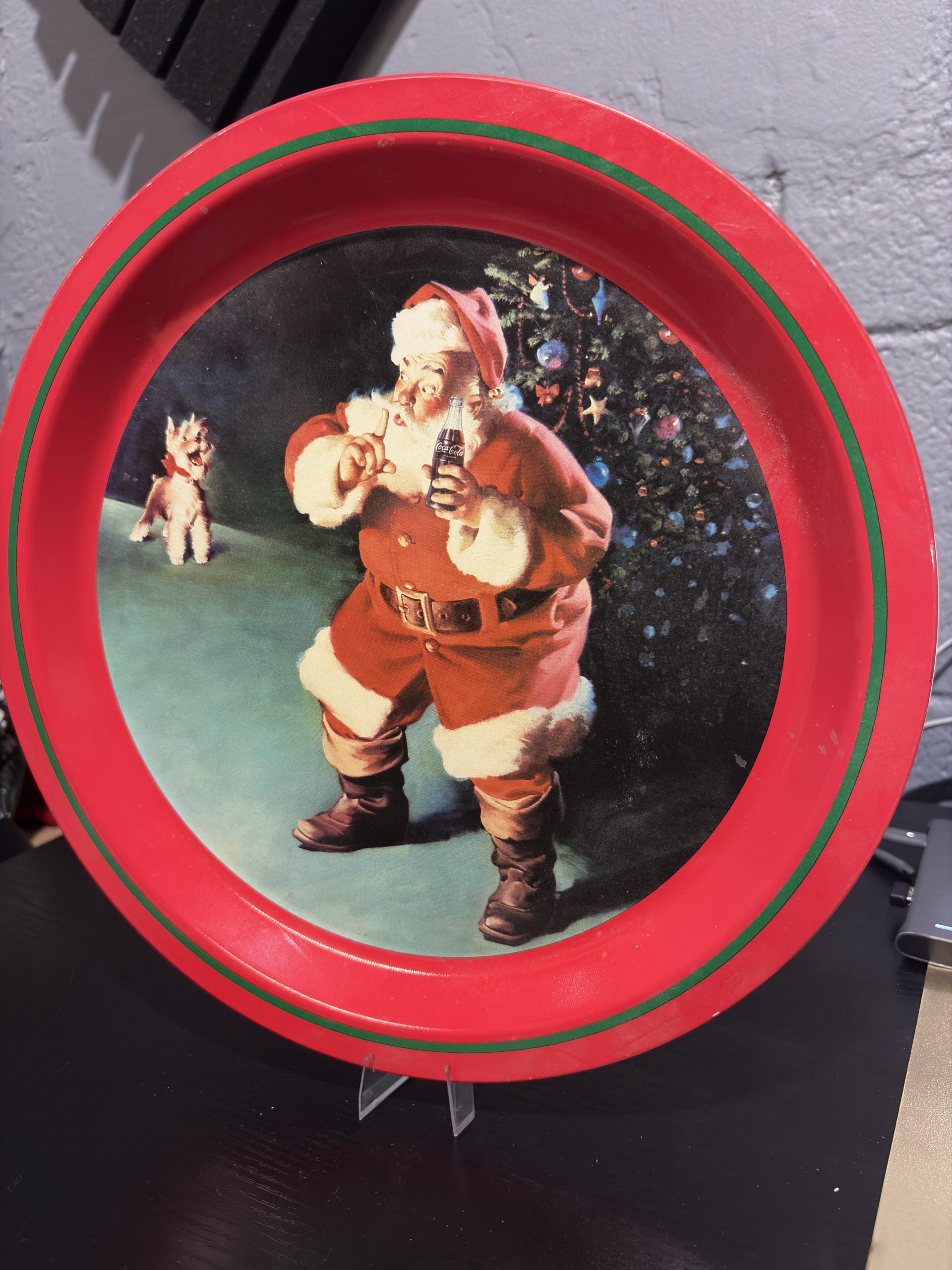 Vintage Coca-Cola Christmas Serving Tray - Image 2