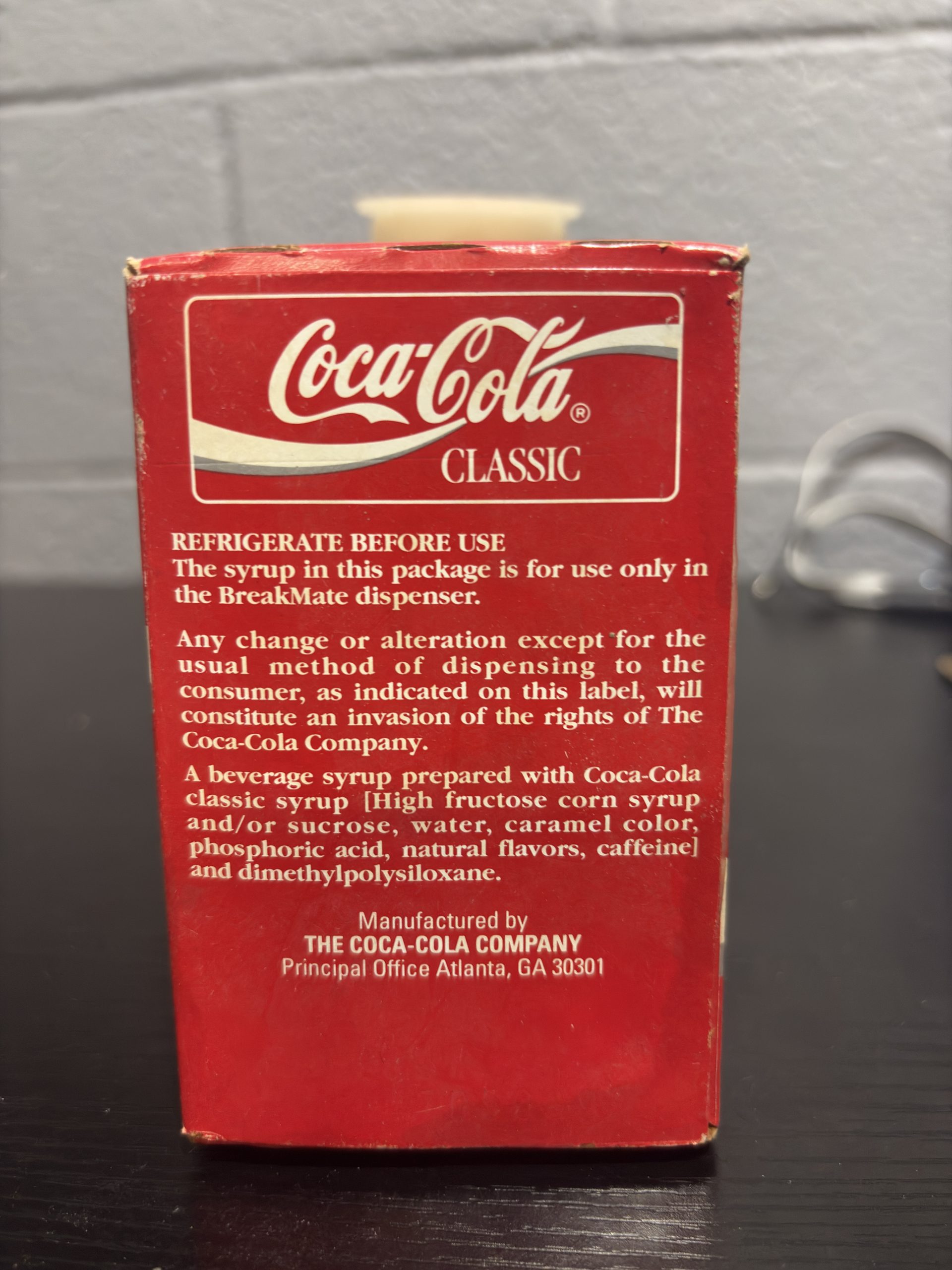 Vintage Coca-Cola "BreakMate" Syrup Refill Package - Image 3