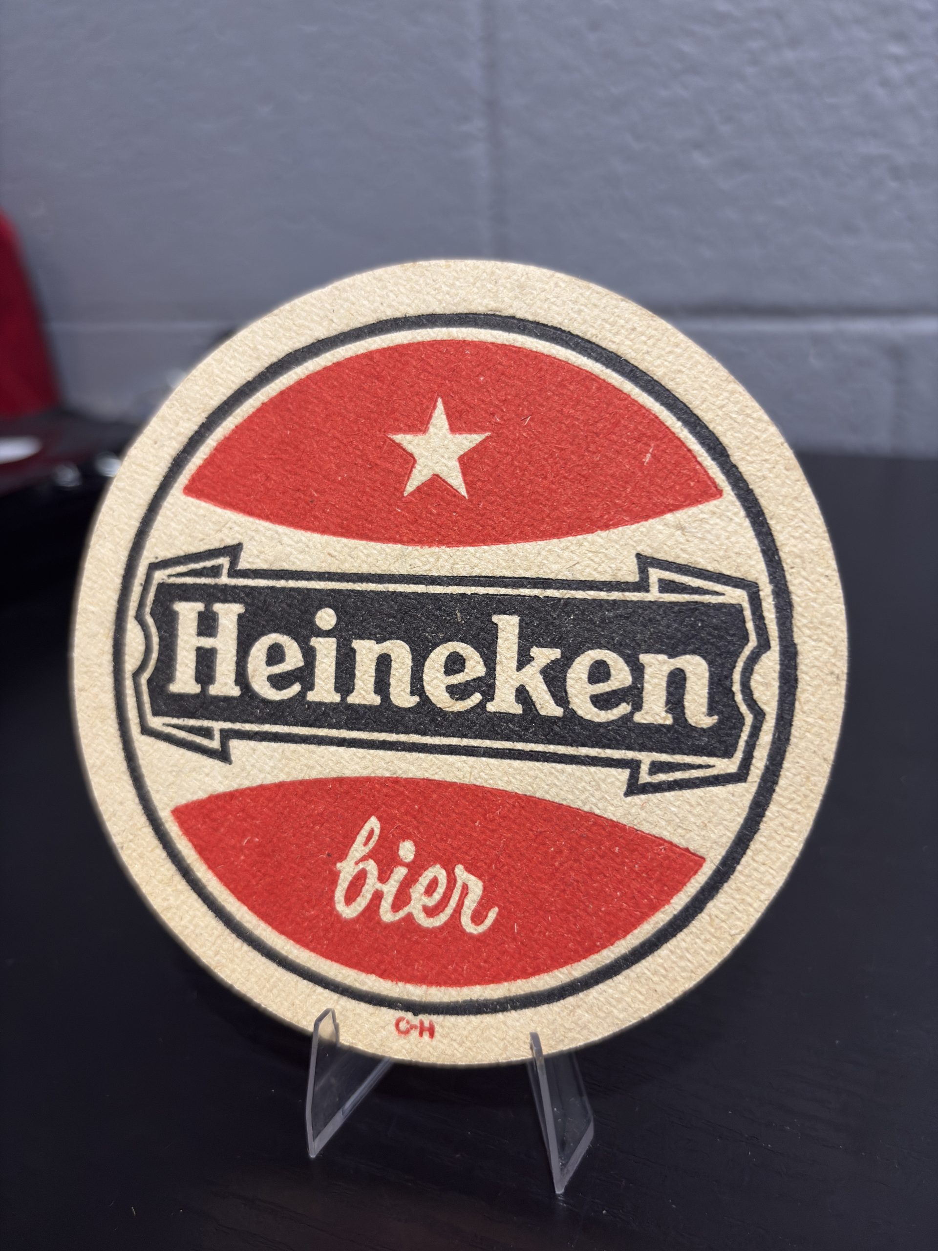 Vintage Heineken "Bier" Circular Coaster - Image 2