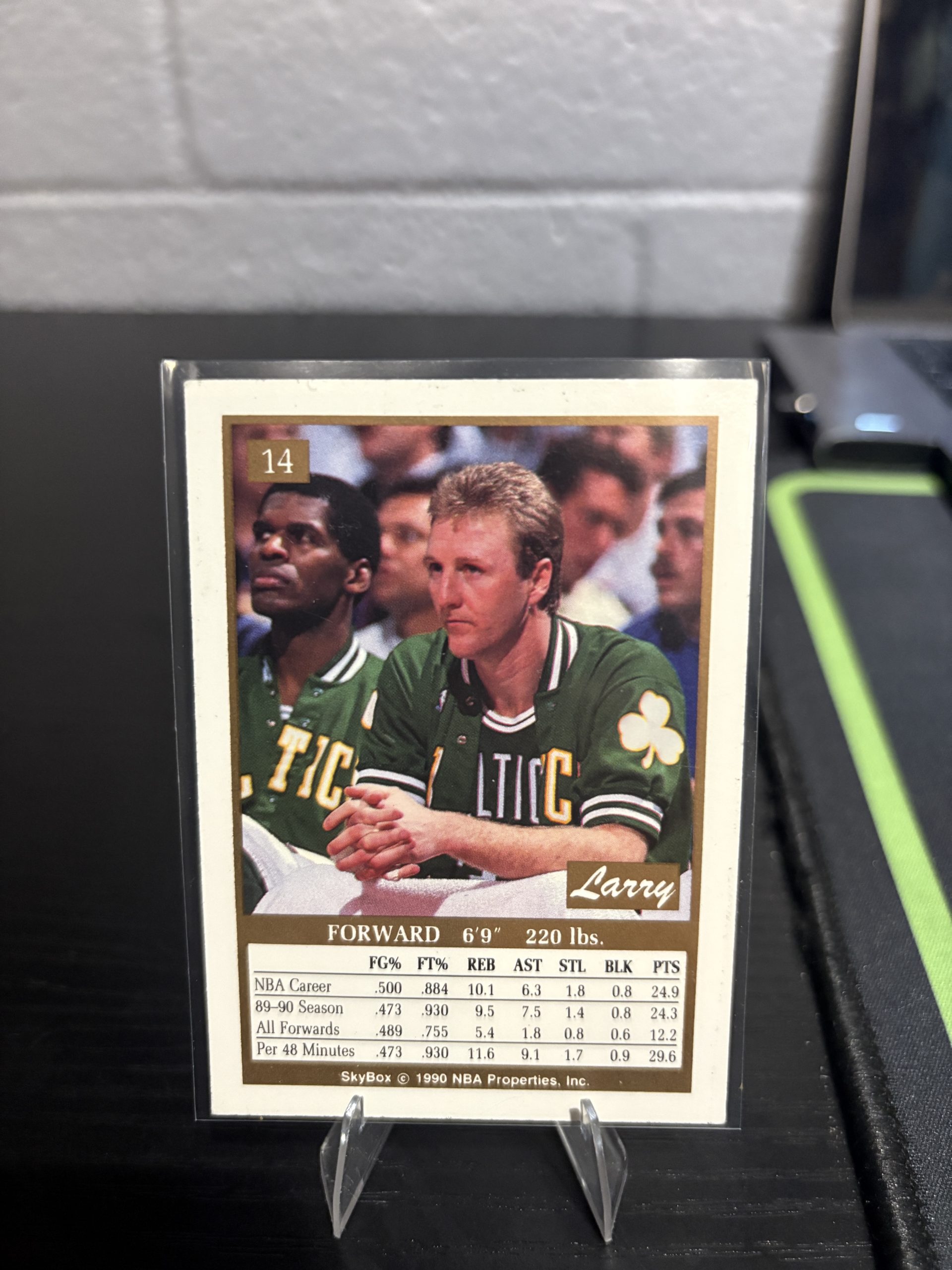 Vintage Larry Bird SkyBox Trading Card - Image 2