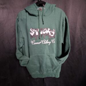 Sticky Canna Clothing Co. green hoodie from North Town Threads