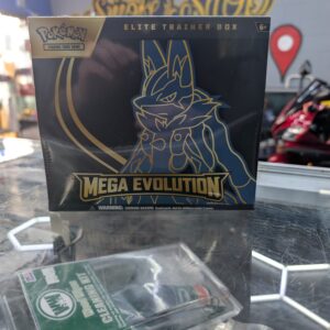 Pokémon Trading Card Game Mega Evolution Elite Trainer Box featuring Lucario