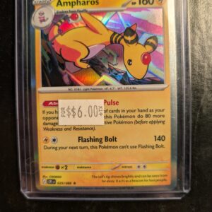 Ampharos Holo Rare trading card, number 029/086.