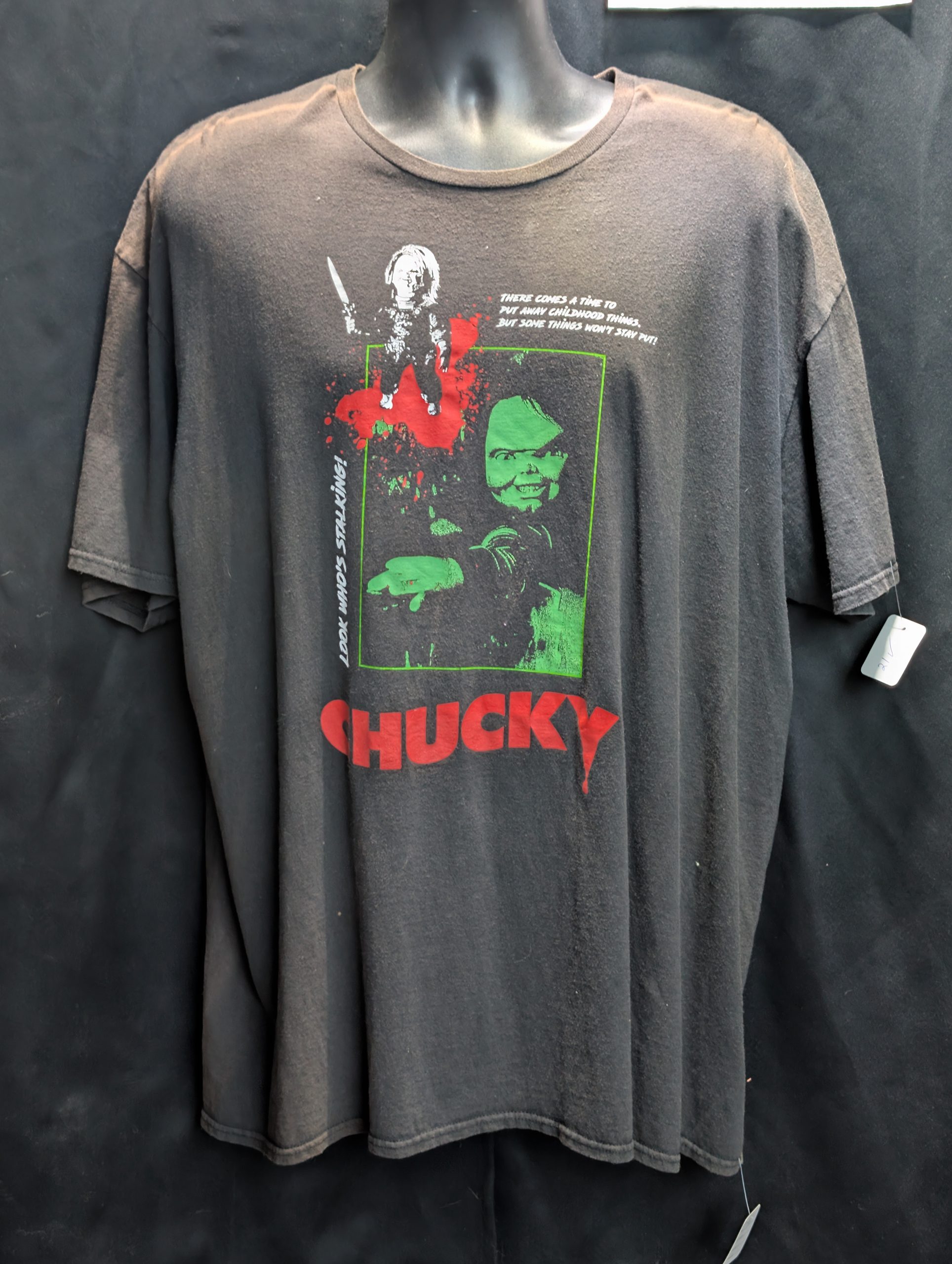Black Chucky horror movie graphic shirt size 3X.