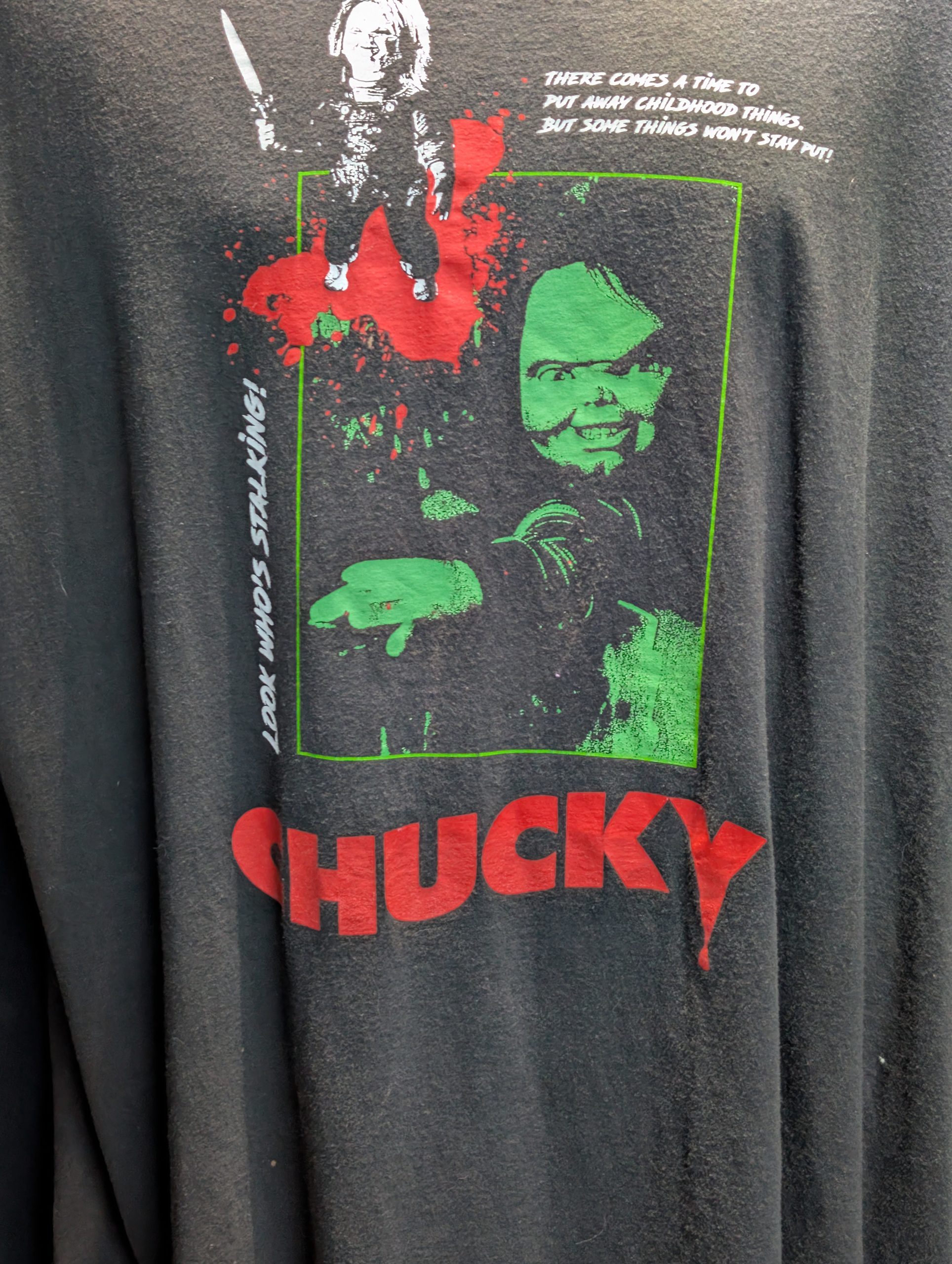 Black Chucky horror movie graphic shirt size 3X.