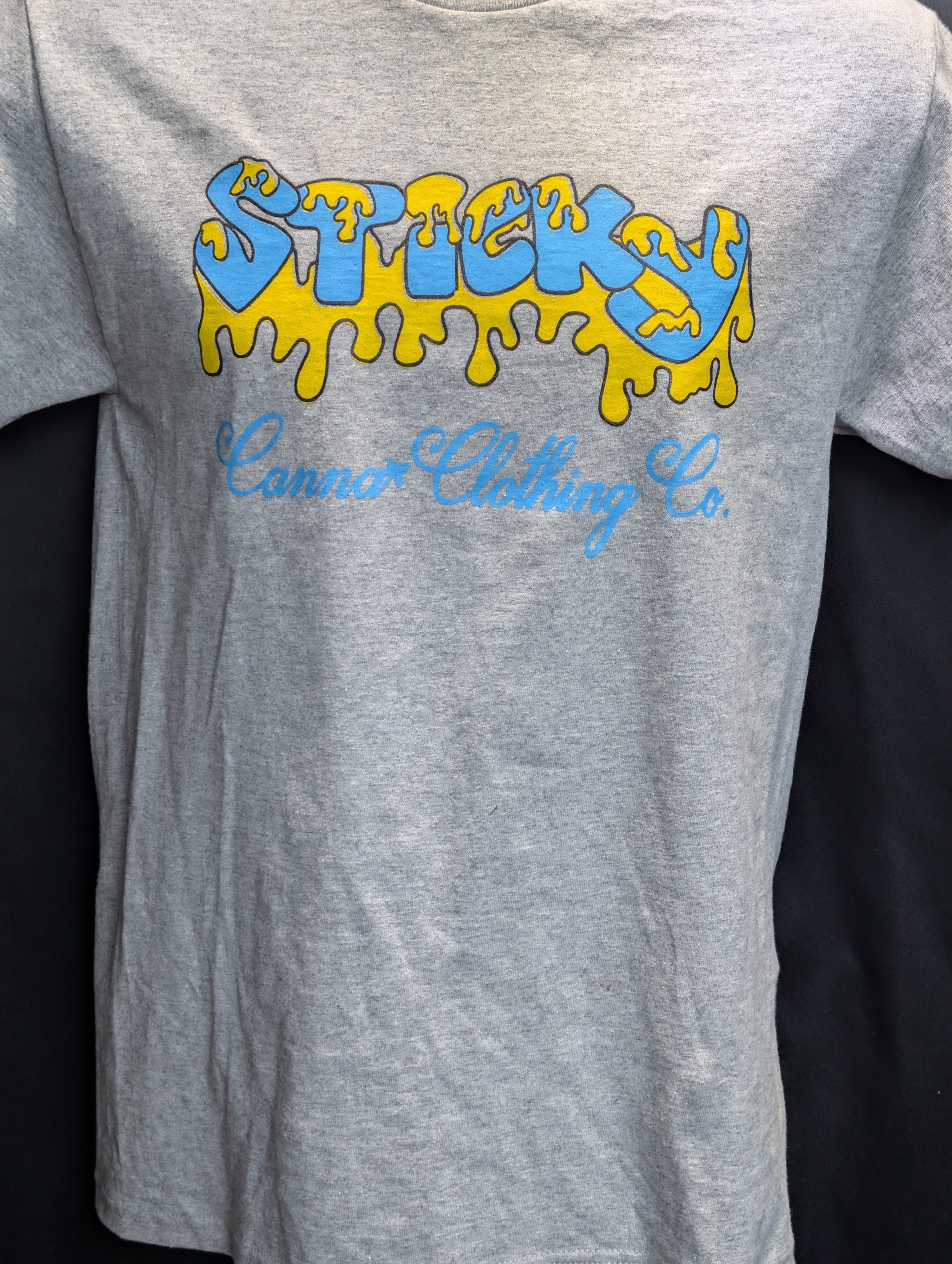 Sticky Canna Clothing Size Small Grey Graphic Tee