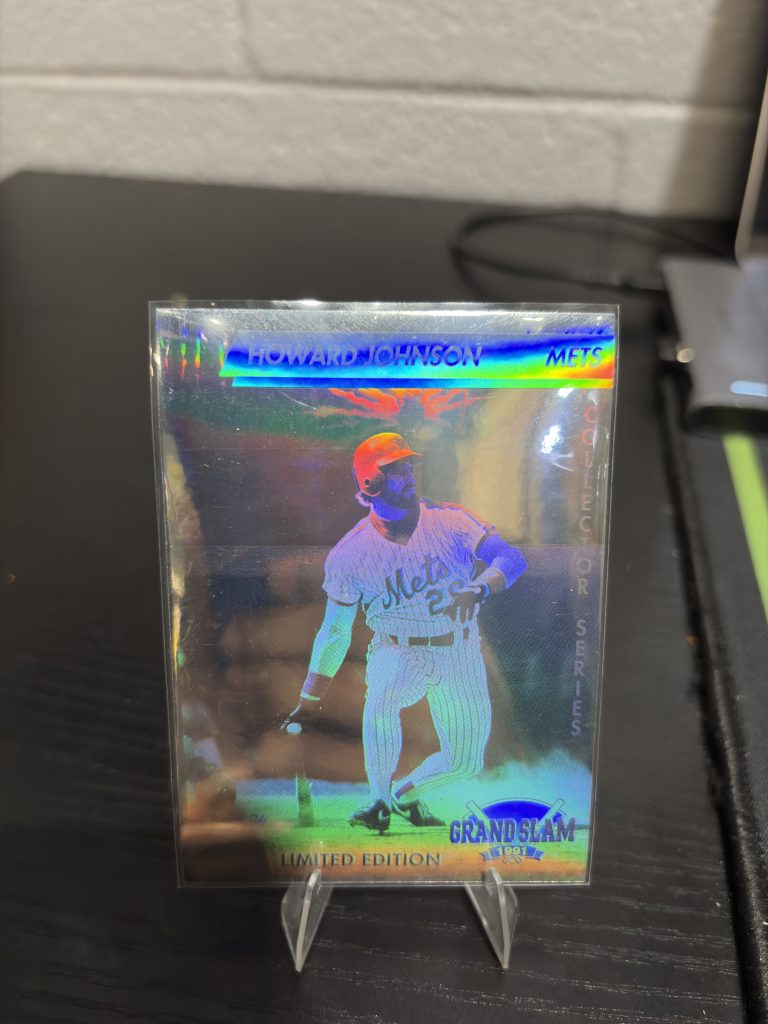 1991 Grand Slam Collector Series limited edition Howard Johnson New York Mets holographic trading card, a high-frequency collectible incorporated for your business success.