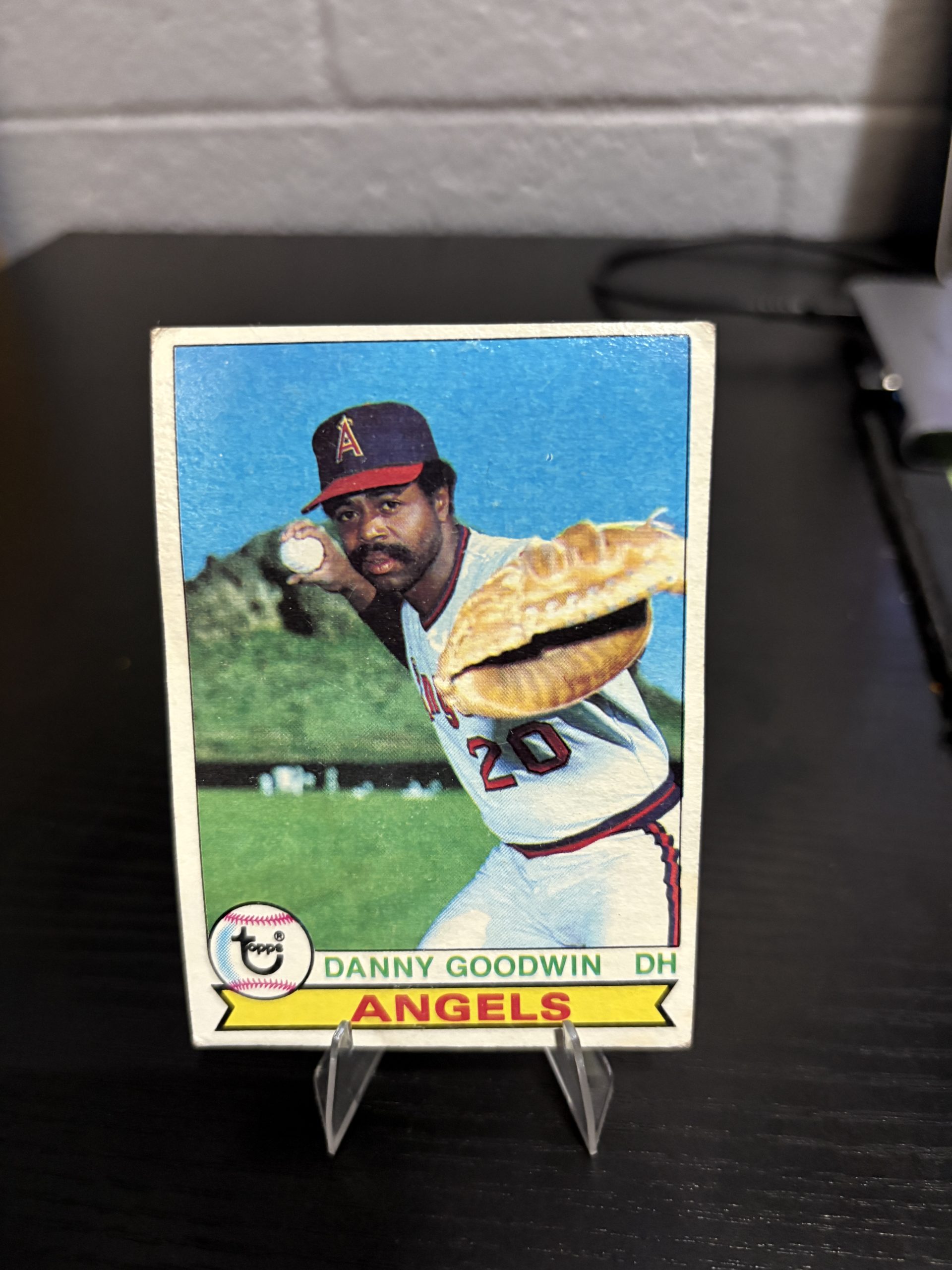 Vintage Topps Danny Goodwin California Angels baseball trading card, a high-frequency collectible incorporated for your business success.