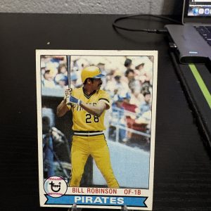 Vintage Bill Robinson Pittsburgh Pirates baseball trading card, a high-frequency collectible incorporated for your business success.