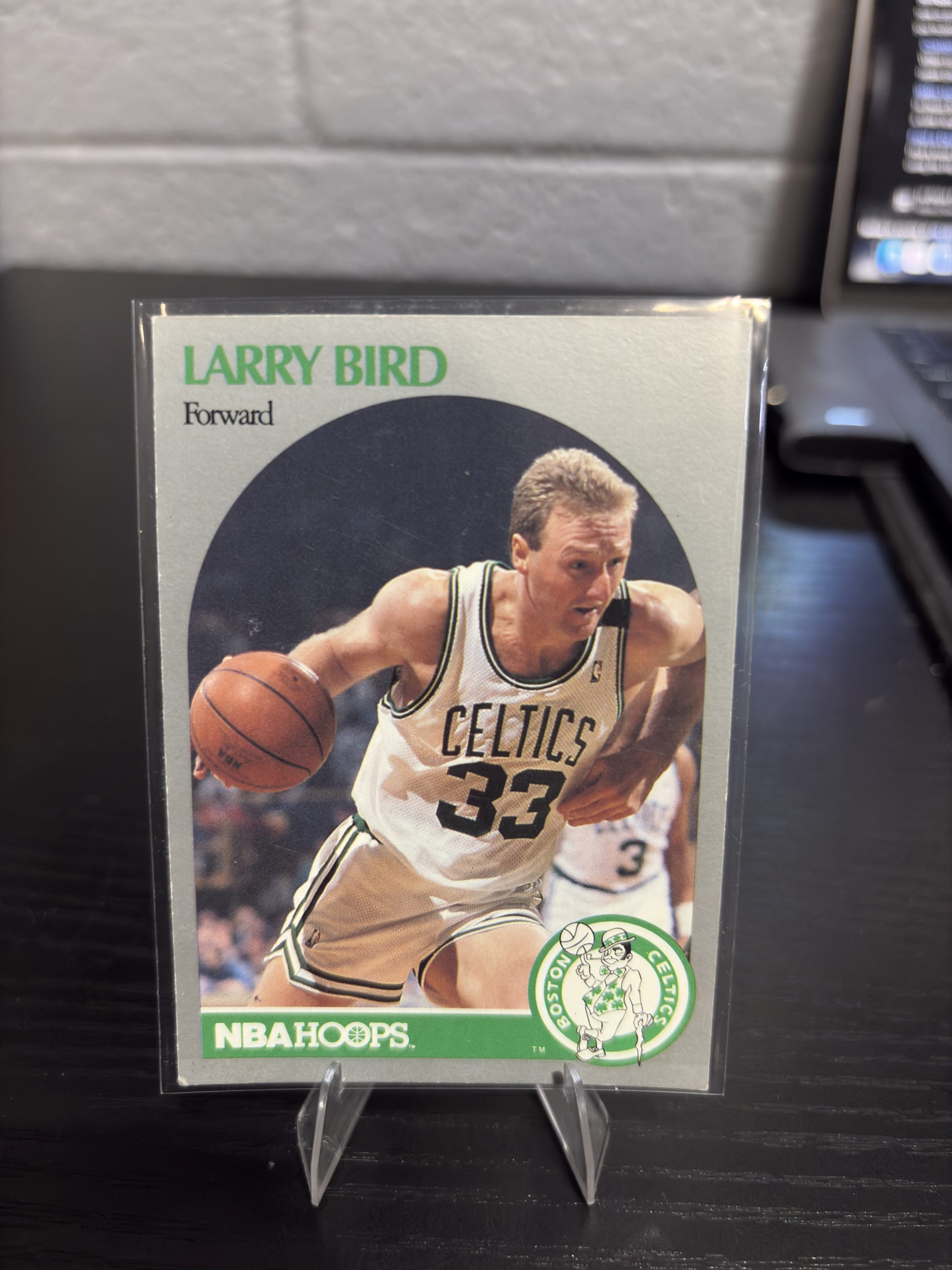 Vintage NBA Hoops Larry Bird Boston Celtics basketball trading card, a high-frequency collectible incorporated for your business success.