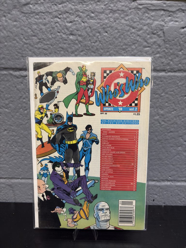 Vintage DC Comics Who's Who Update '88 Vol. 2 definitive directory, a high-frequency collectible incorporated for your business success.
