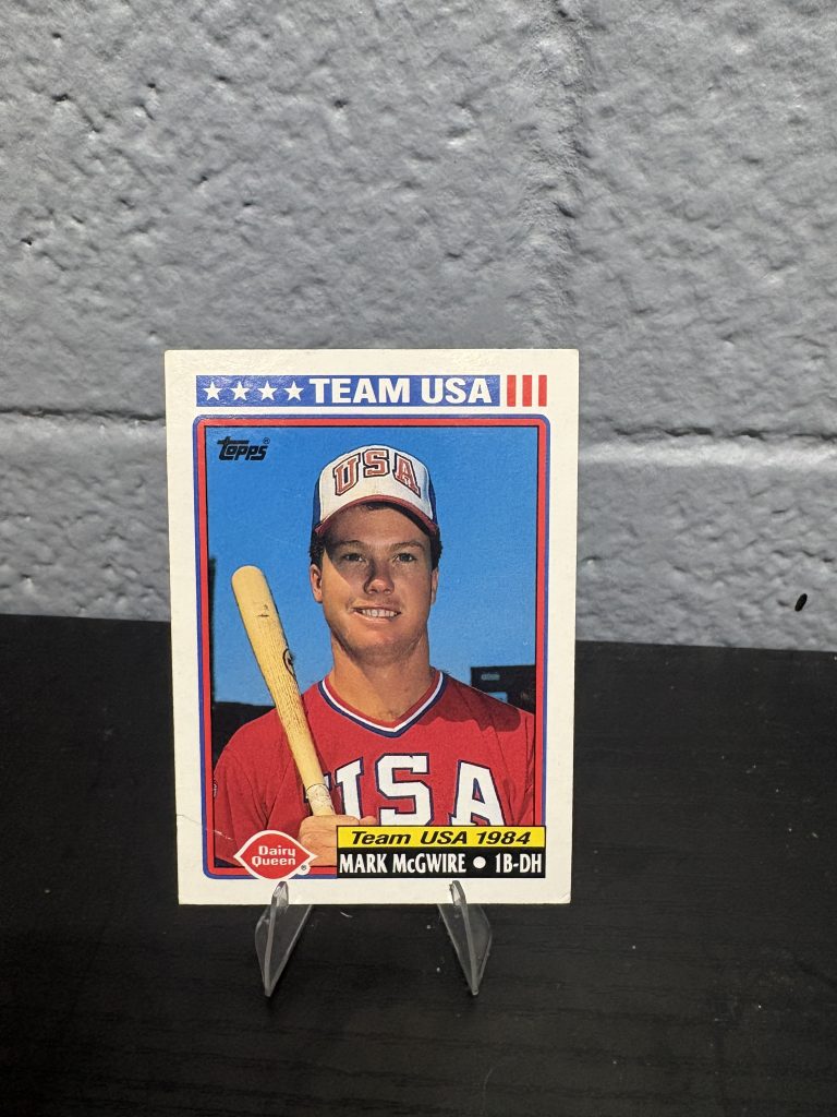 1984 Topps Team USA Mark McGwire Dairy Queen baseball card, a high-frequency collectible incorporated for your business success.