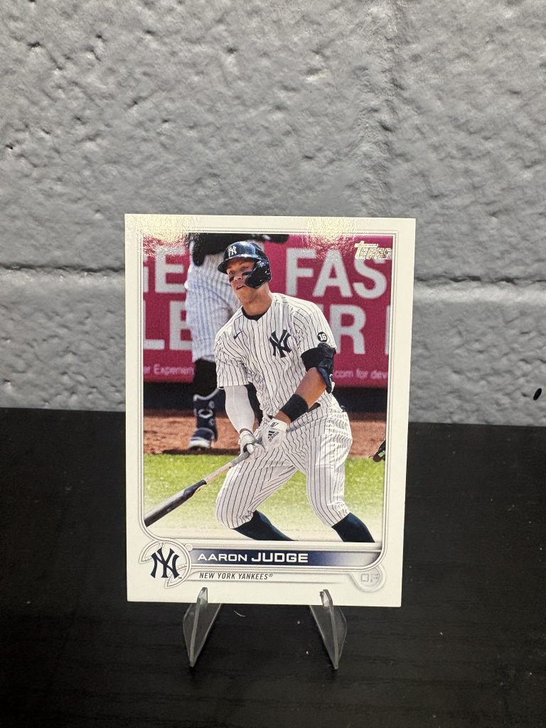Aaron Judge New York Yankees Topps baseball card, a high-frequency collectible incorporated for your business success.