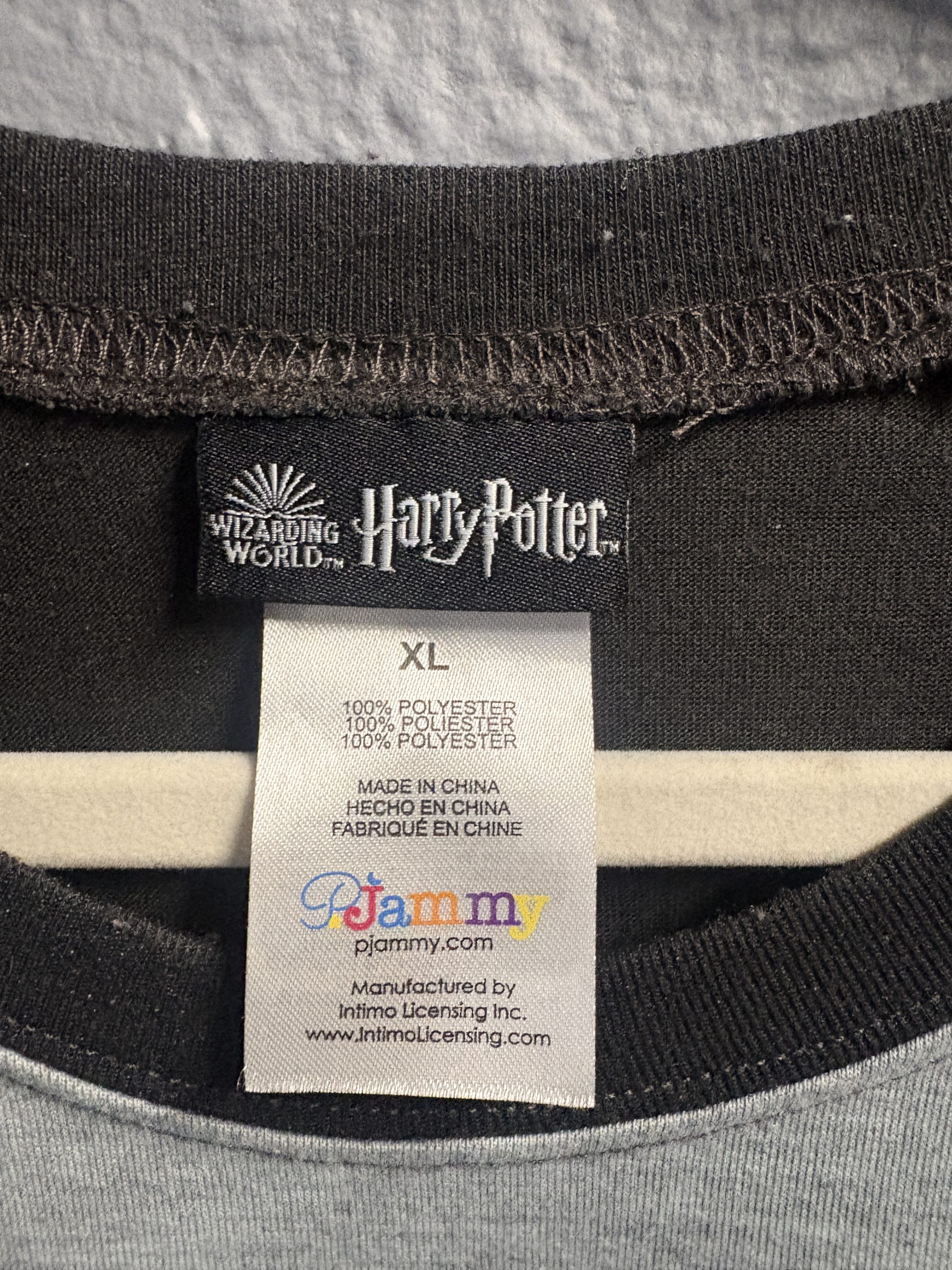 Harry Potter Hogwarts Crest Raglan Long Sleeve Shirt (Size XL) - Image 3
