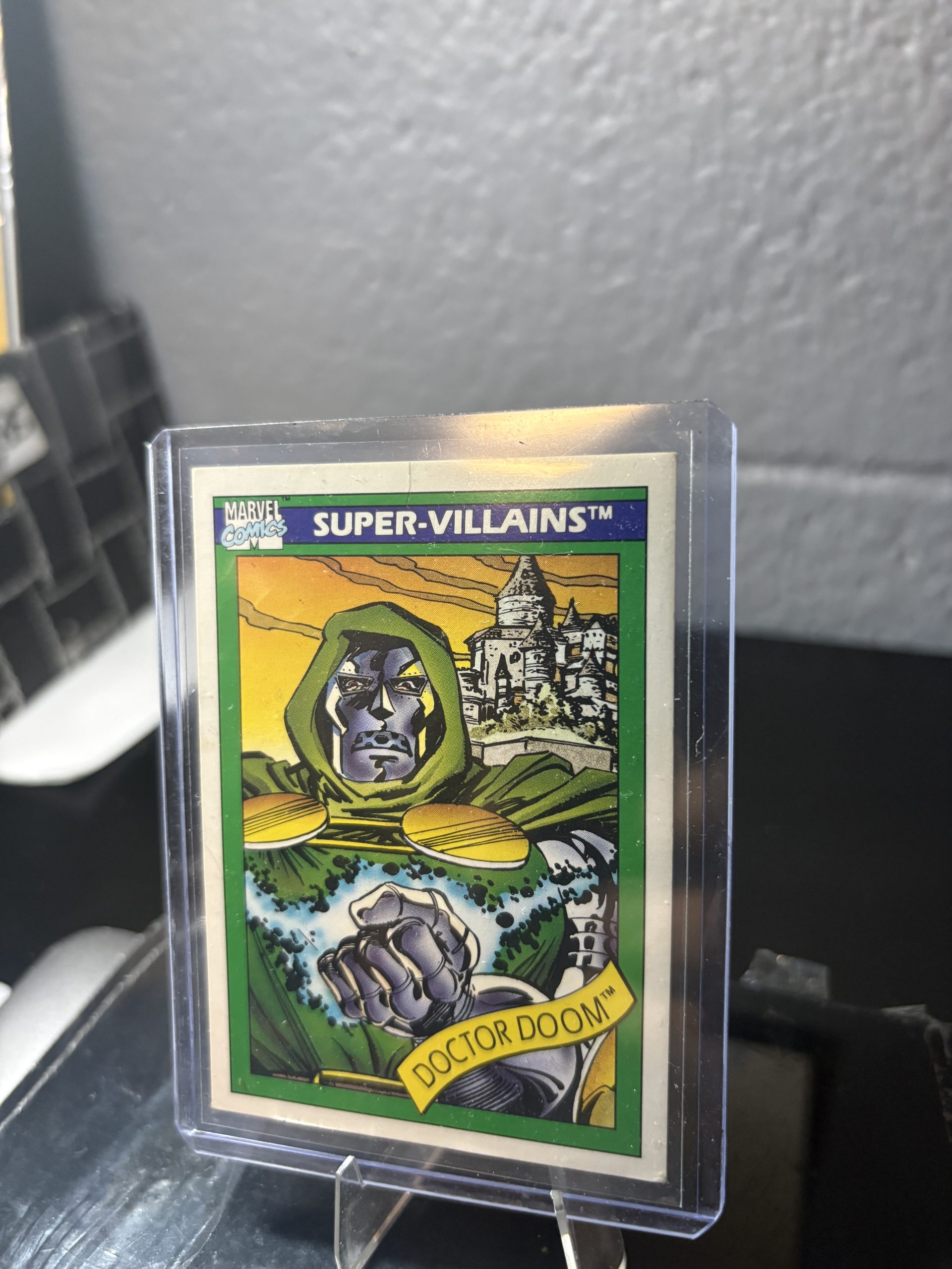 : 1990 Marvel Universe "Super-Villains" Doctor Doom Trading Card #60 - Image 2