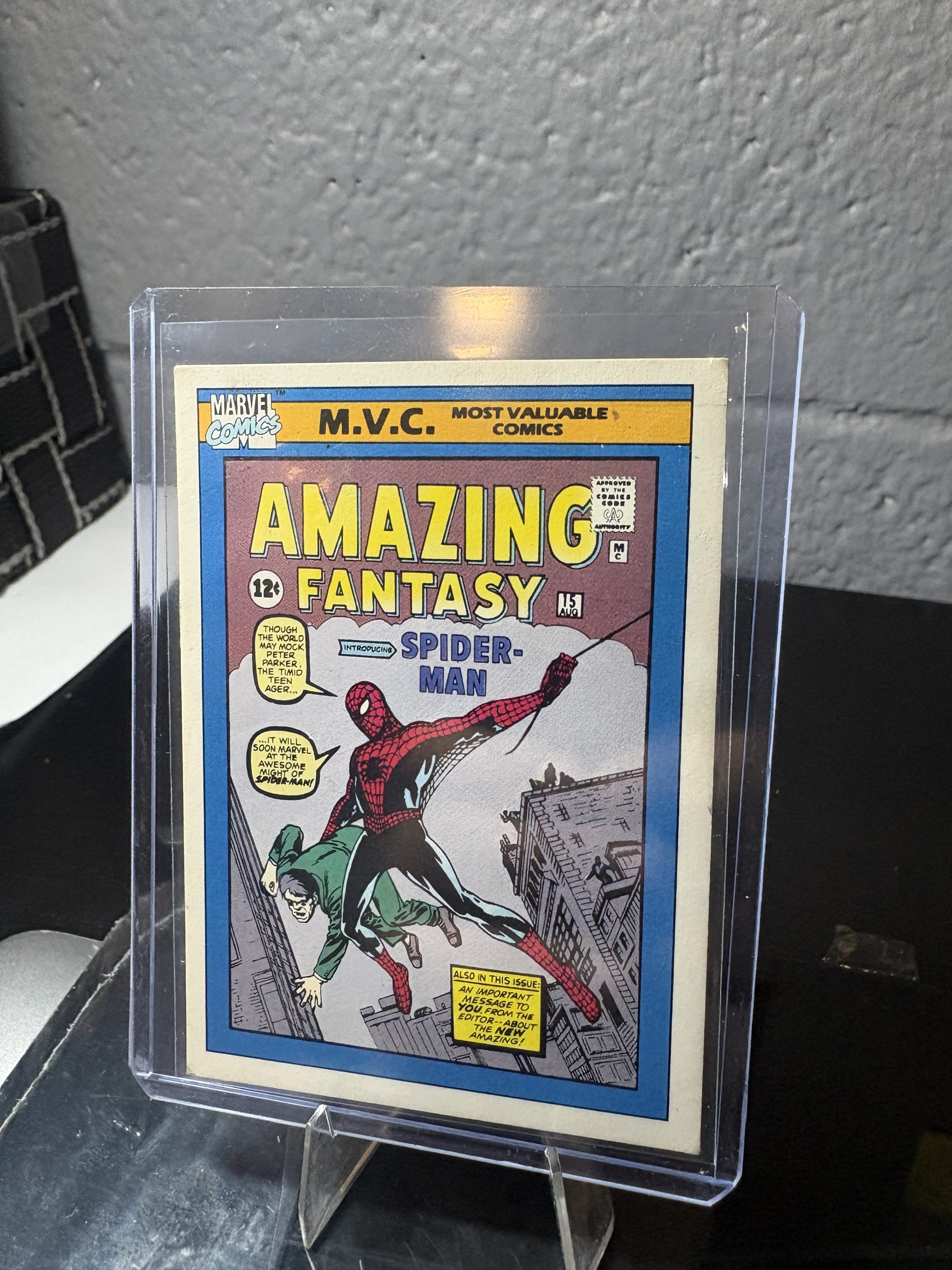 1990 Marvel Universe "Most Valuable Comics" Amazing Fantasy #15 Trading Card #126 - Image 2