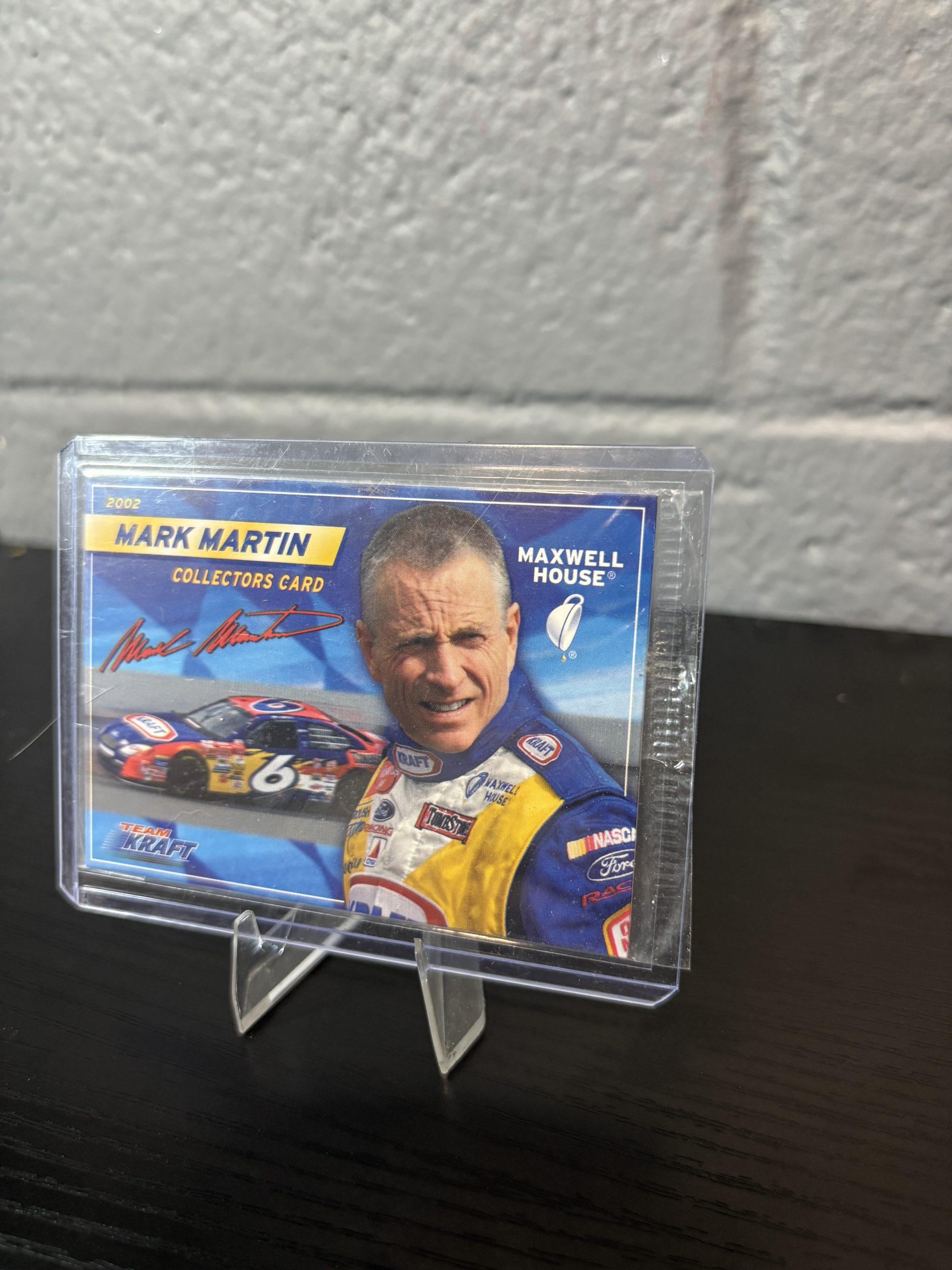 2002 Mark Martin Team Kraft / Maxwell House Collector's Card #6 Ford Taurus - Image 2