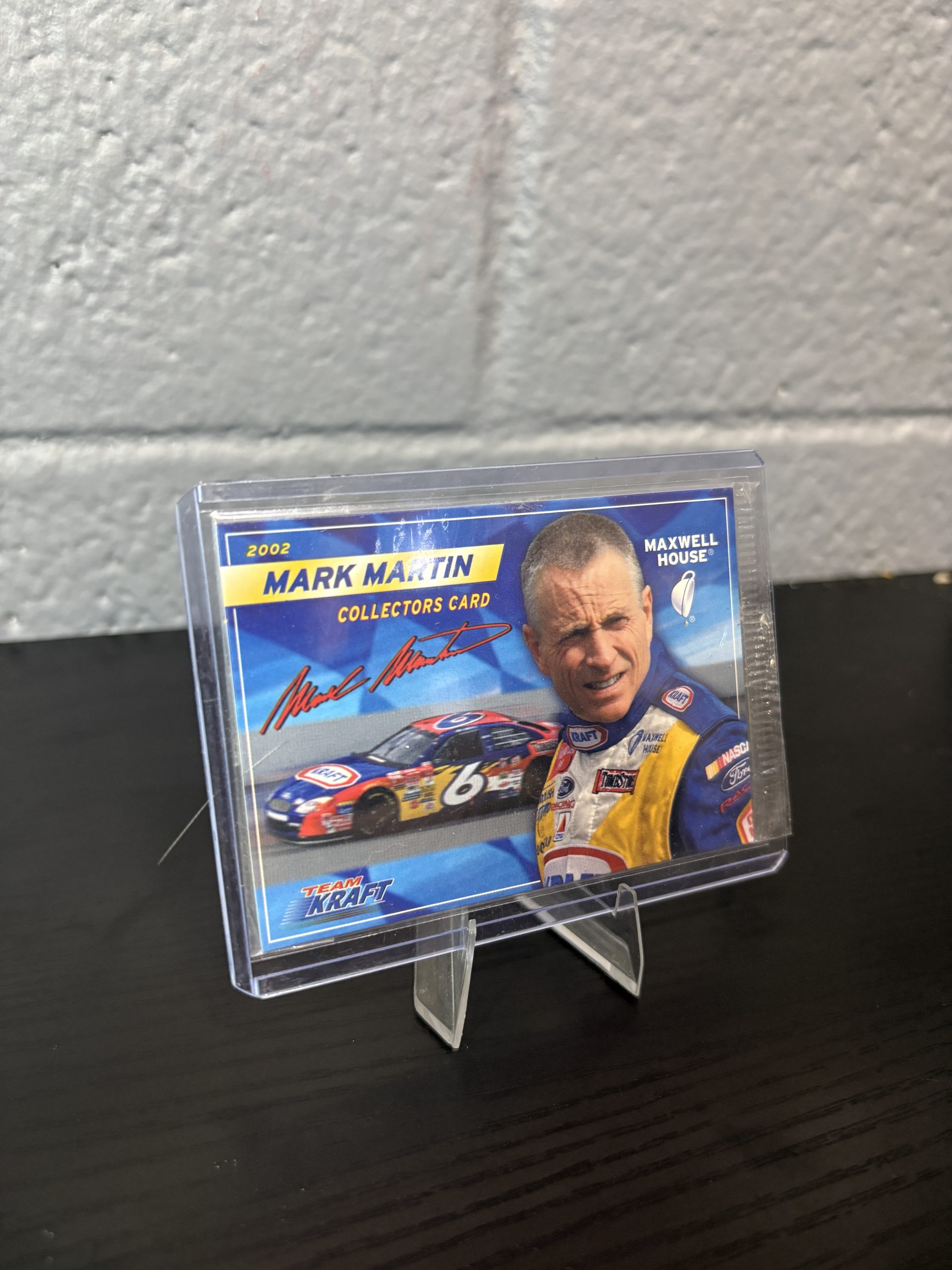 2002 Mark Martin Team Kraft / Maxwell House Collector's Card #6 Ford Taurus - Image 3