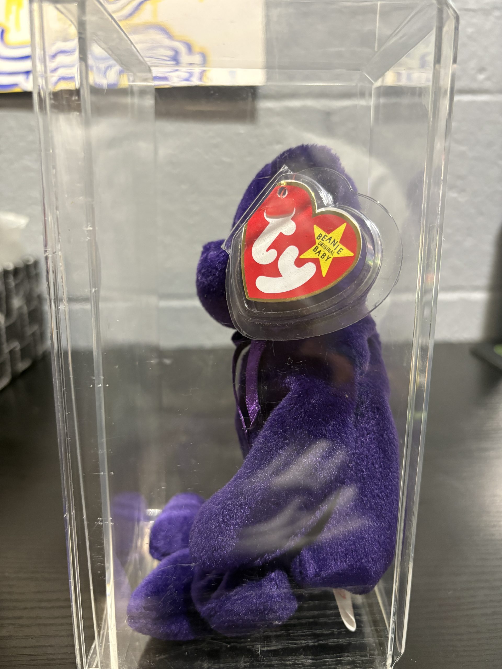 Vintage Ty Beanie Baby "Princess" The Bear (1997) with White Rose & PVC Pellets - Image 5