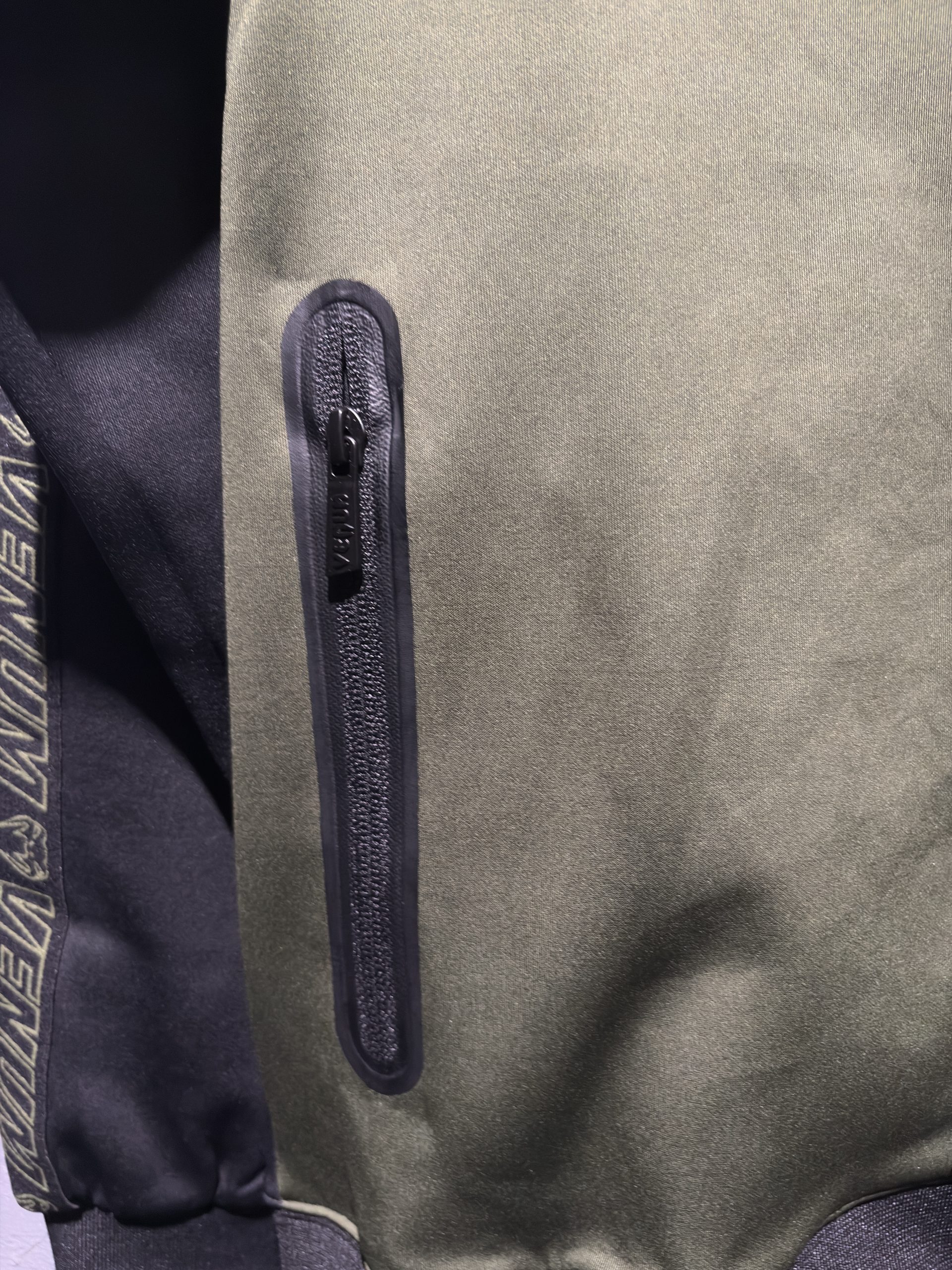 Venum Full-Zip Track Jacket - Khaki/Black (Size L) - Image 3