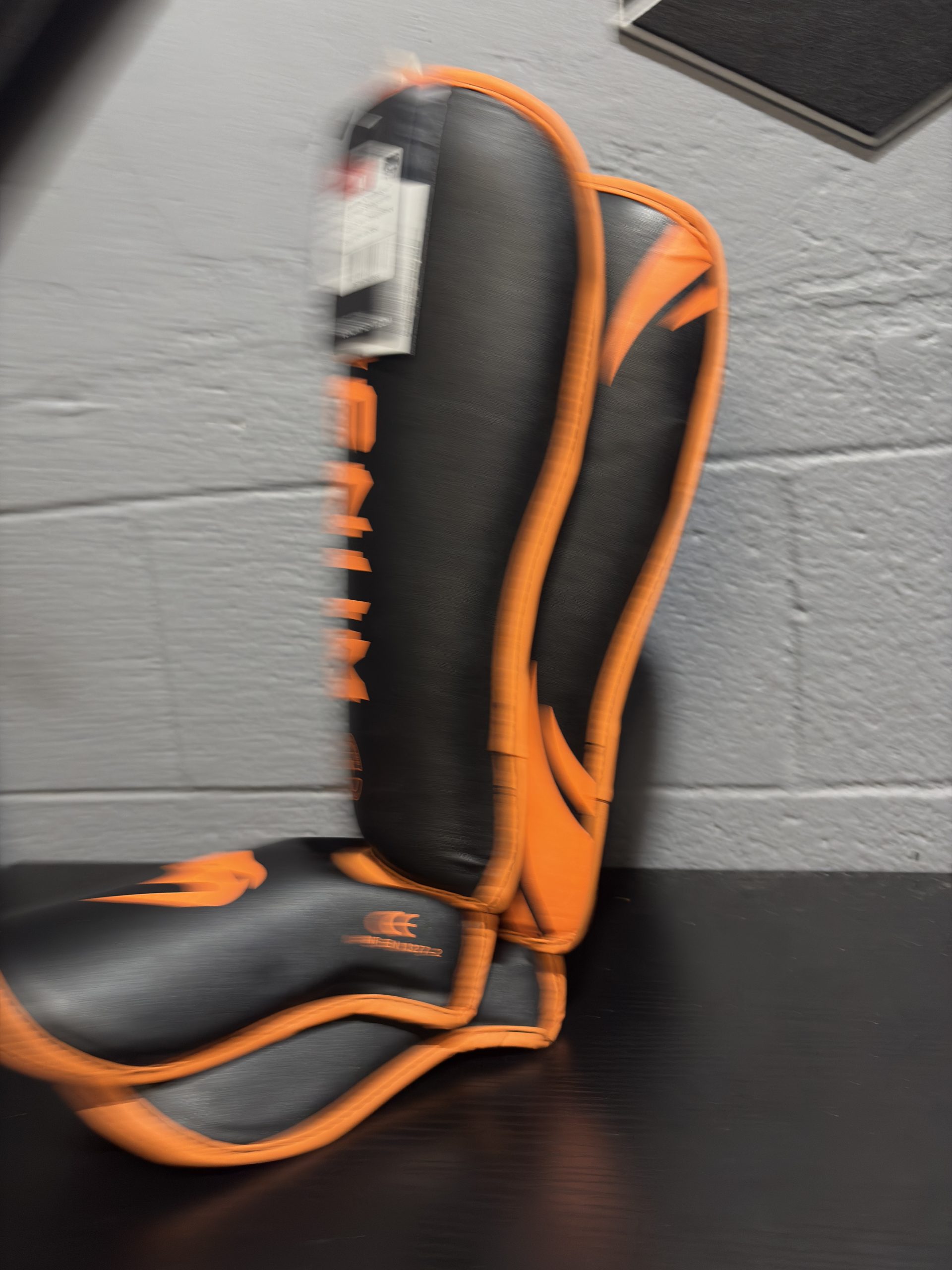 Venum Elite Shin Guards - Black/Bronze - Image 2