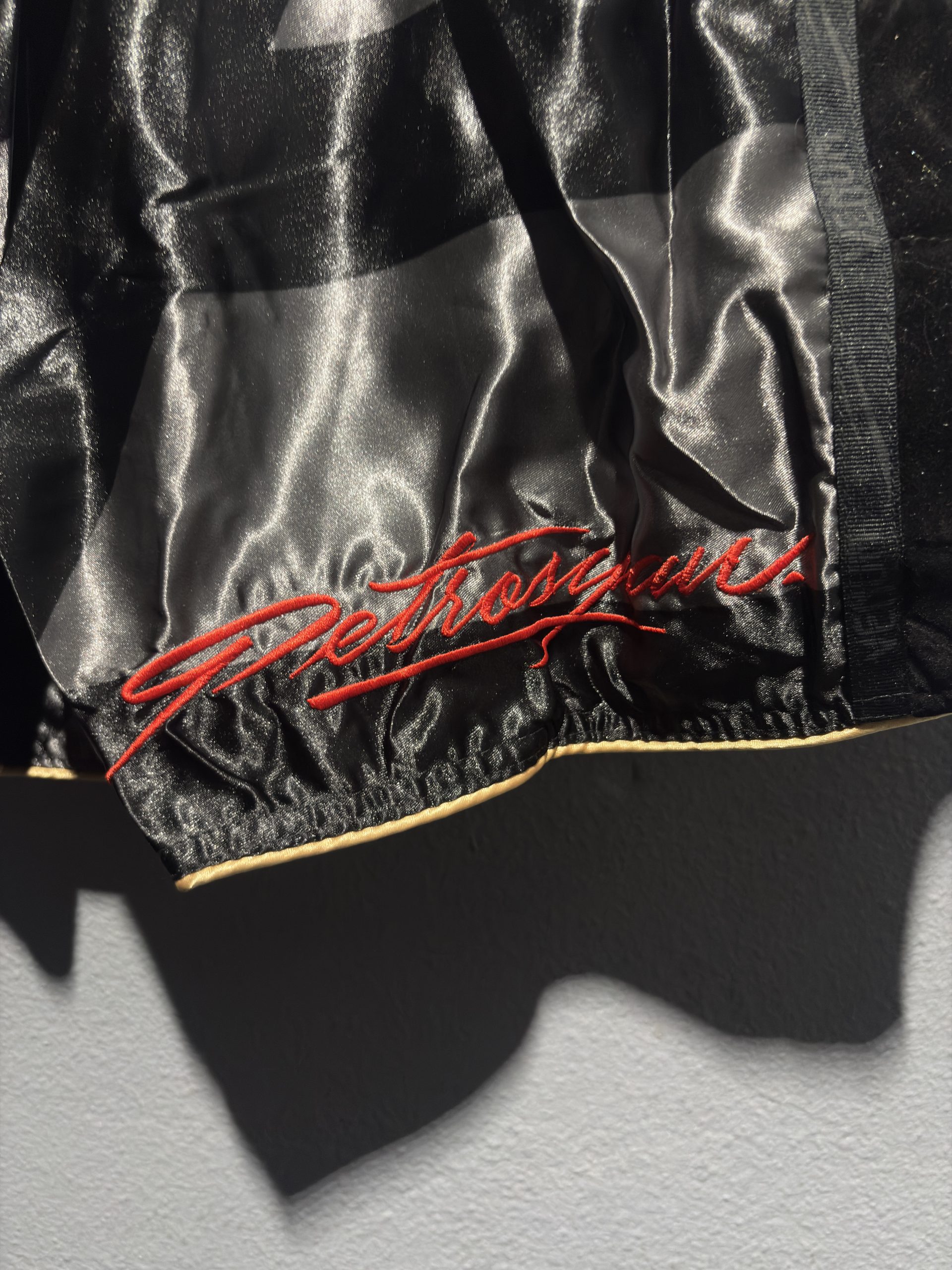 Venum Petrosyan 2.0 Muay Thai Shorts - Black/Gold (Size XXL) - Image 2
