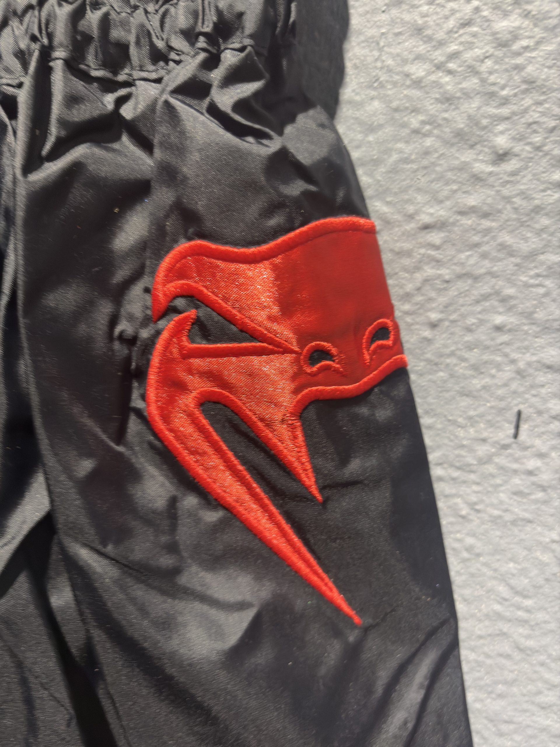 Venum "Parachute" Muay Thai Shorts - Black/Red (Size XL) - Image 2
