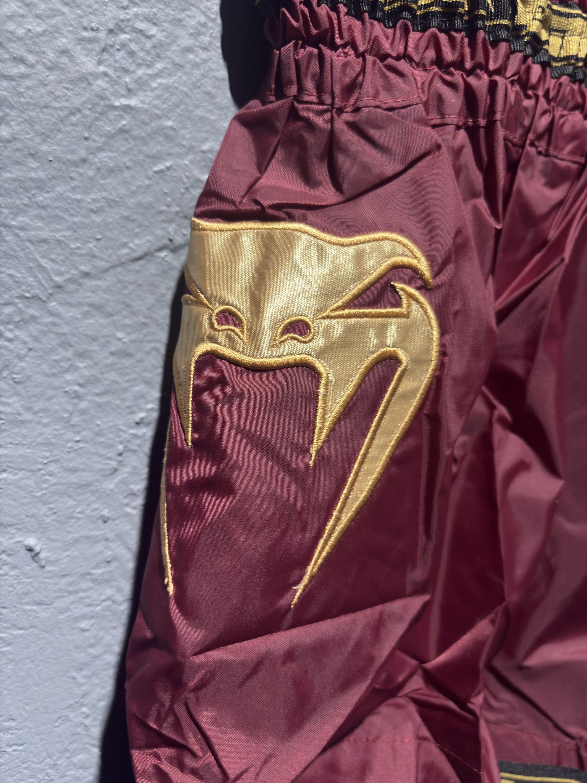 Venum "Parachute" Muay Thai Shorts - Burgundy (Size XL) - Image 2
