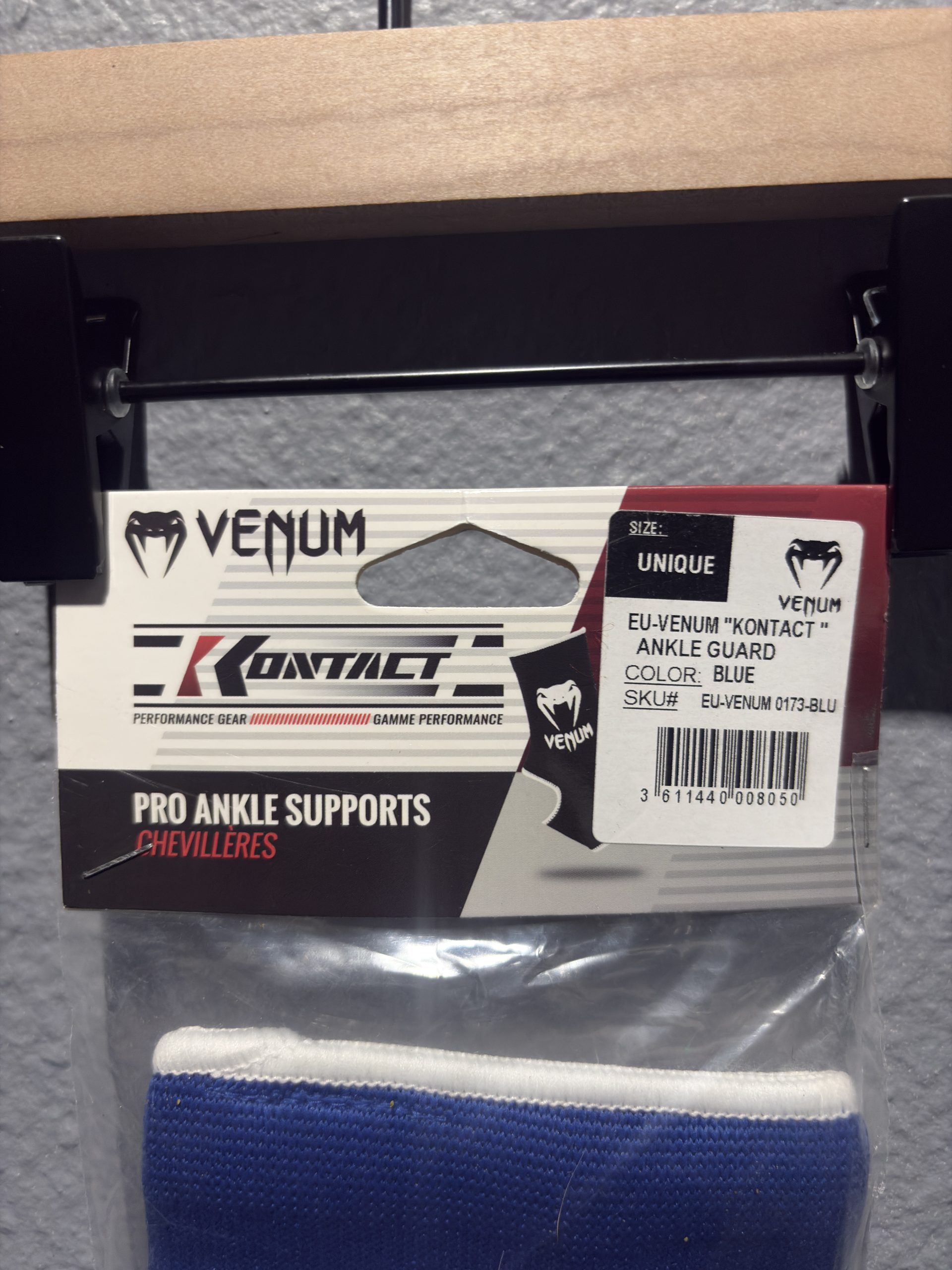 Venum "Kontact" Ankle Guard - Blue (Size: Unique/One Size) - Image 3