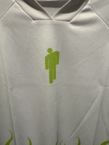 Bleacher Report x Billie Eilish Flame Graphic Soccer Jersey - White/Neon Green (Size M)