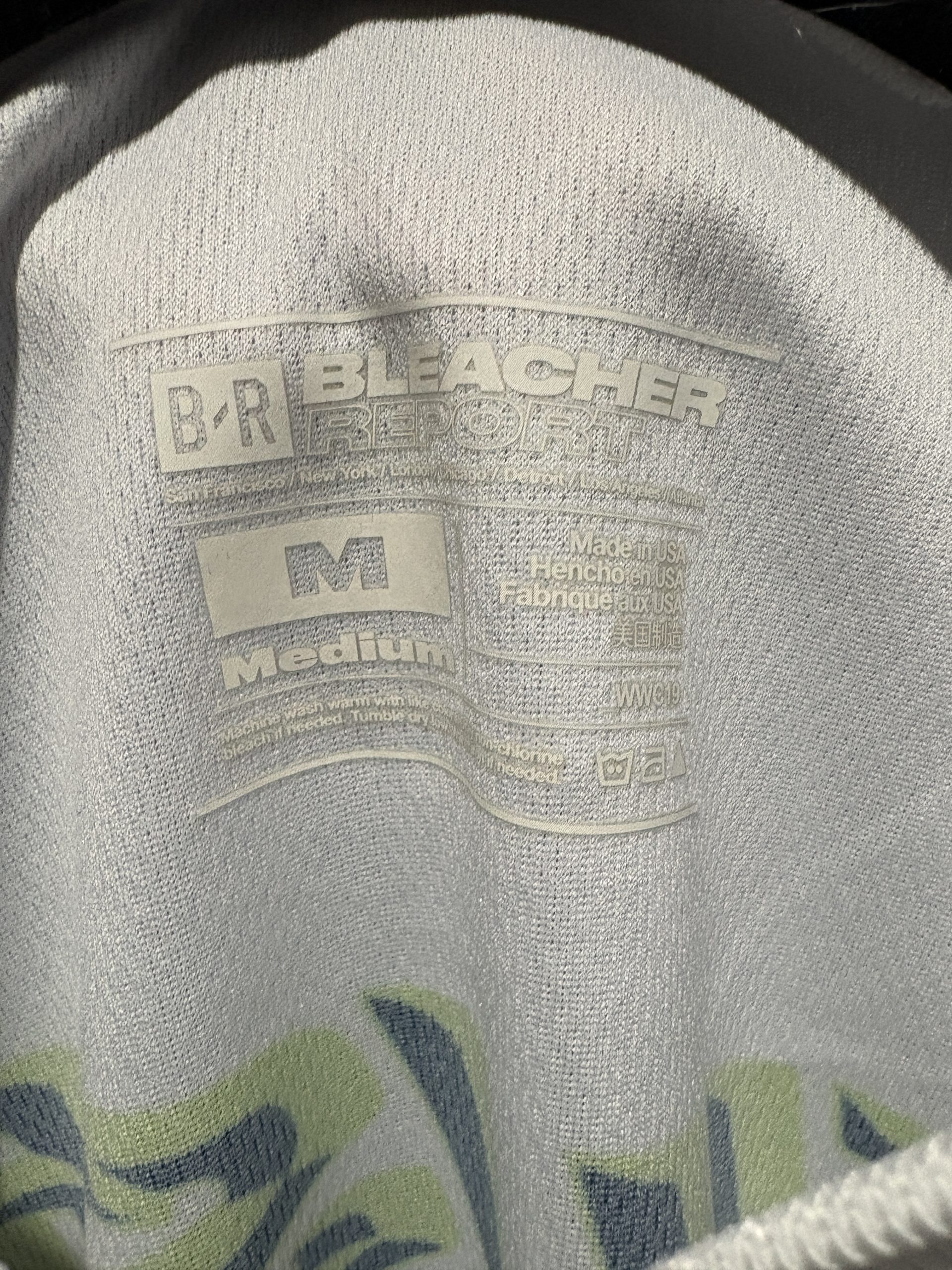 Bleacher Report x Billie Eilish Flame Graphic Soccer Jersey - White/Neon Green (Size M) - Image 2